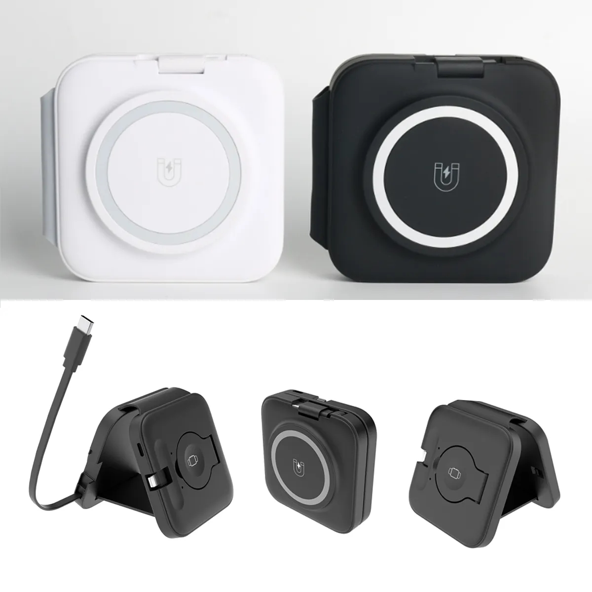 3 In 1Magnetic Foldable Travel Wireless Charger Station 5