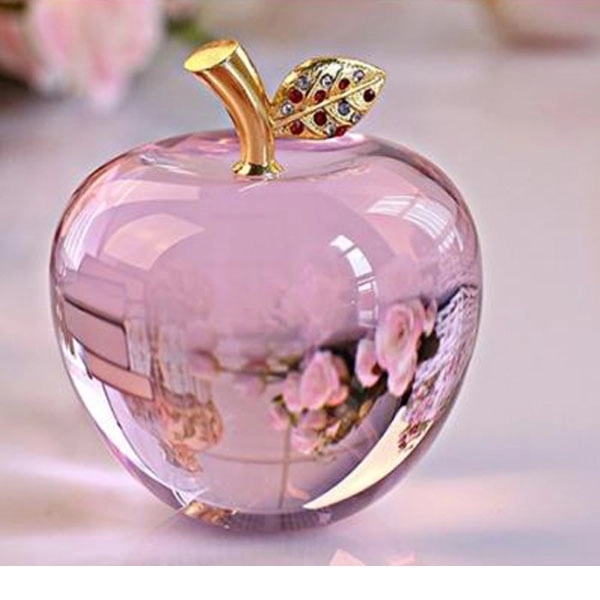 Crystal Apple Paperweight 8