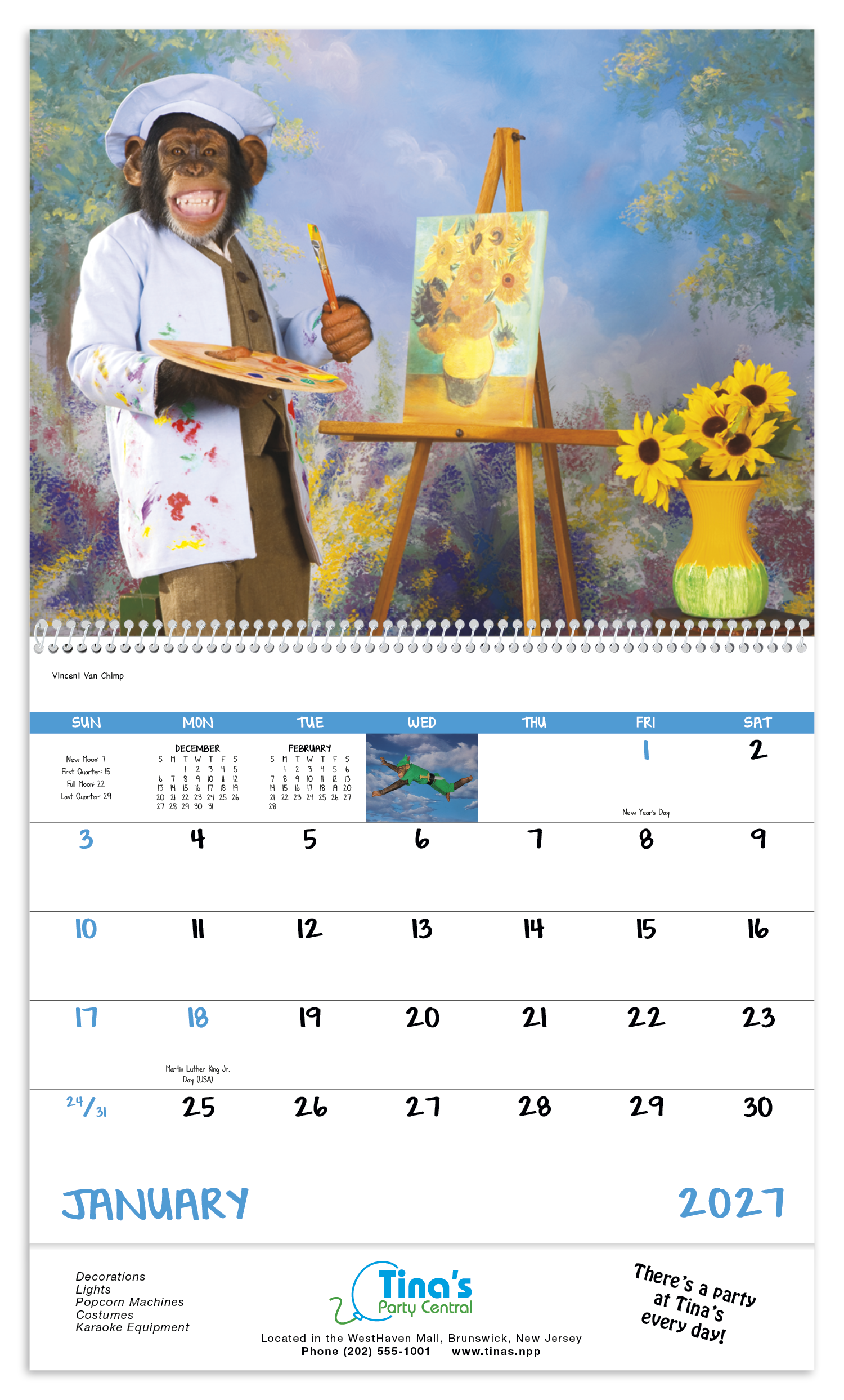 Good Value™ Monkey Mischief - Spiral Calendar 2