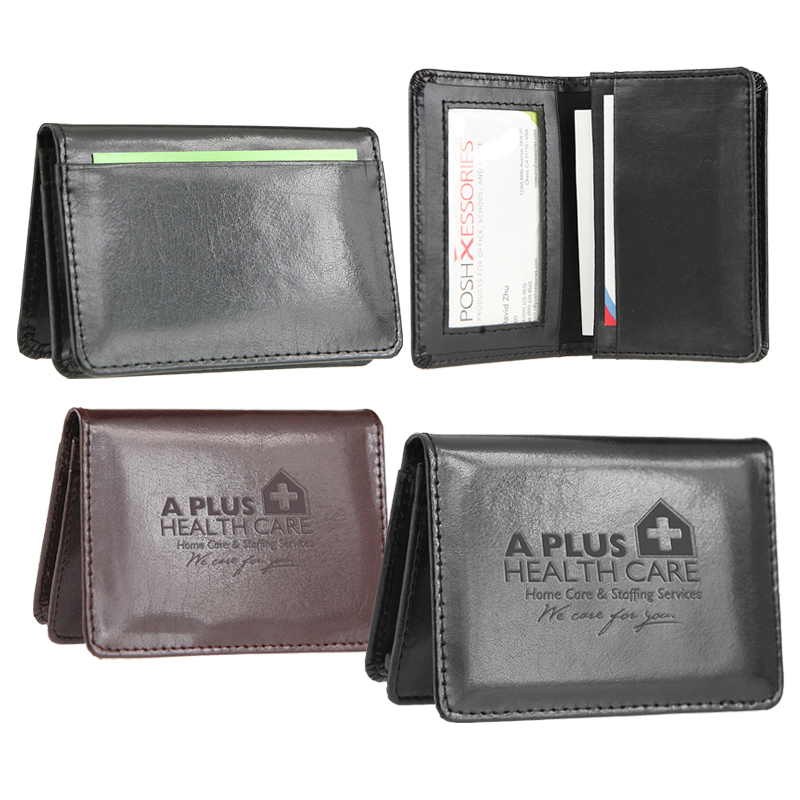 Atlantis Leather Business Card Wallet (Black)