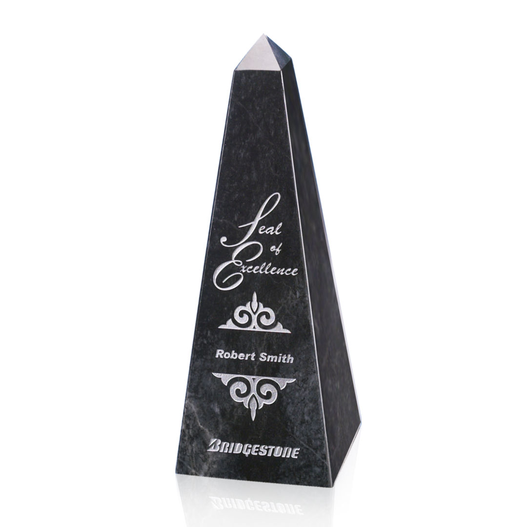 Marble Obelisk Award - Black 4