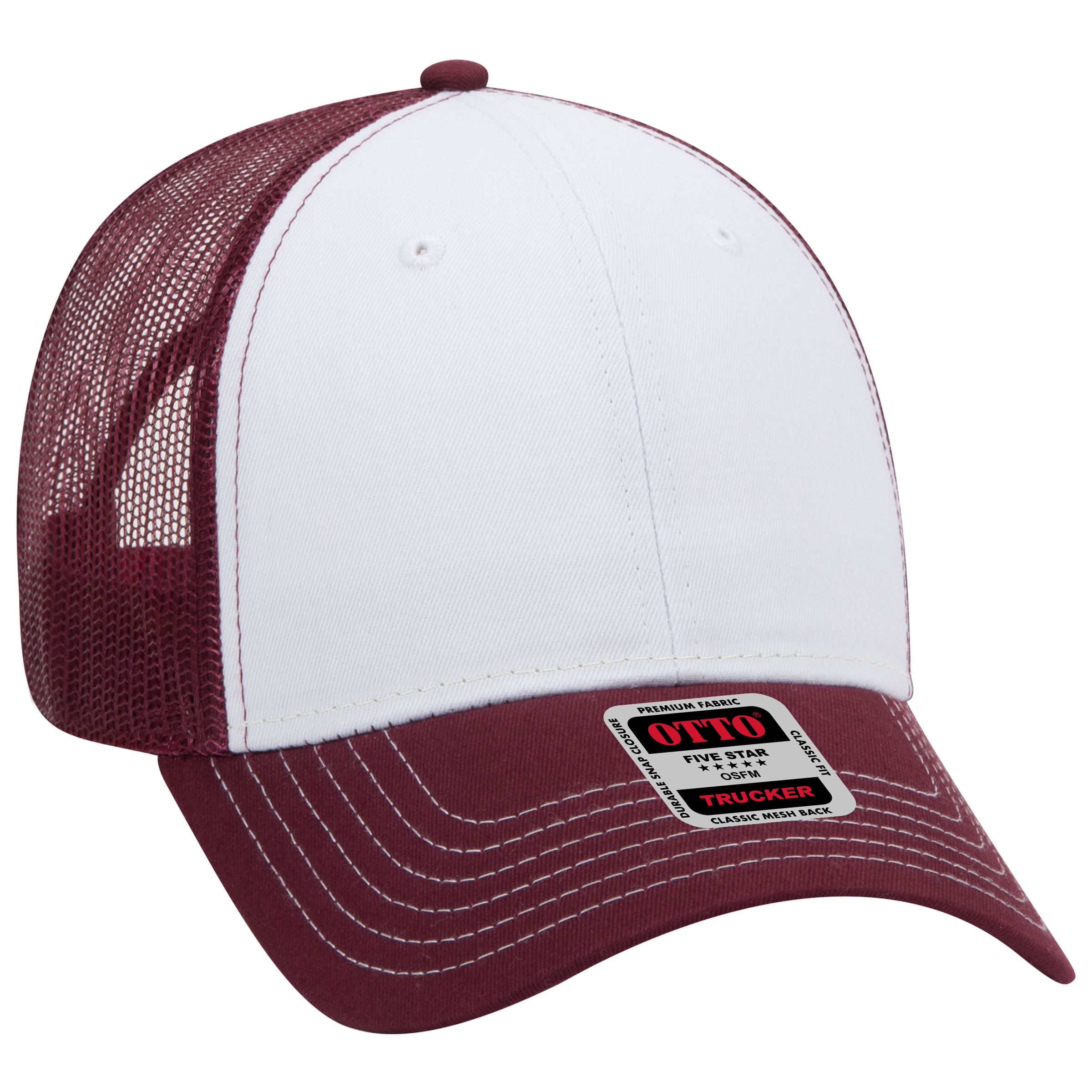 OTTO CAP® 6 Panel Low Profile Mesh Back Trucker Hat 23