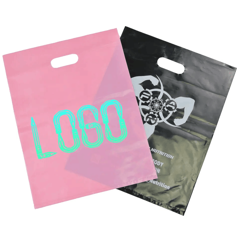 PE Plastic Die Cut Handles Bag 2