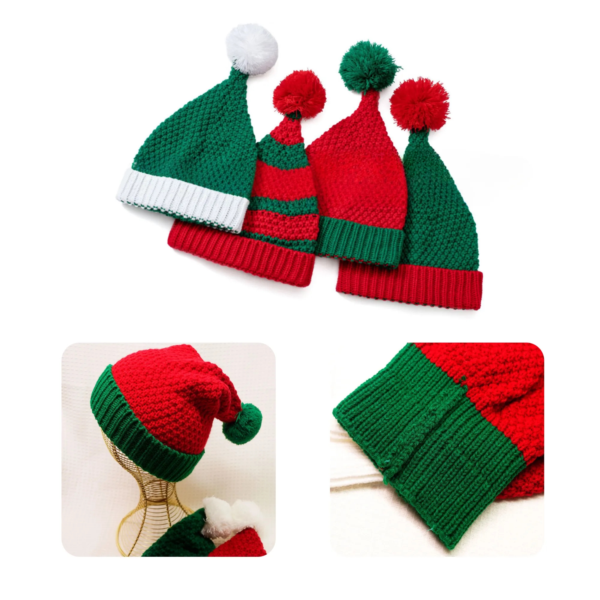 MOQ 50 PCS Christmas knitted Hat 6