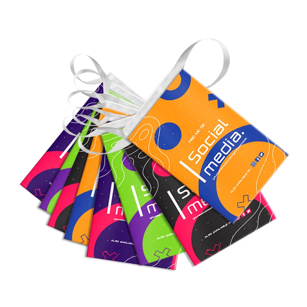 Custom ePoly Streamer with 10" x 15" Pennants 3