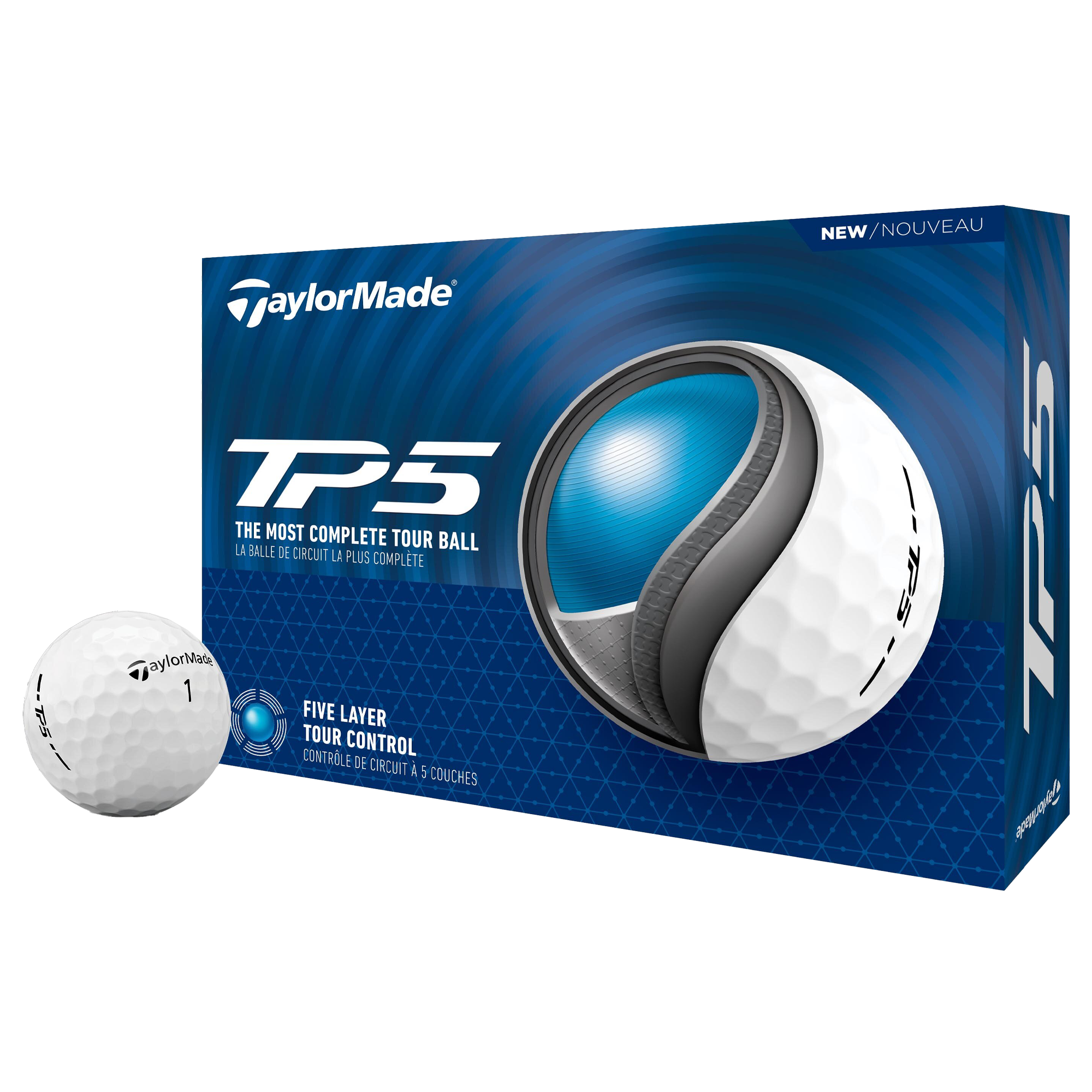 TaylorMade TP5 Golf Ball 1