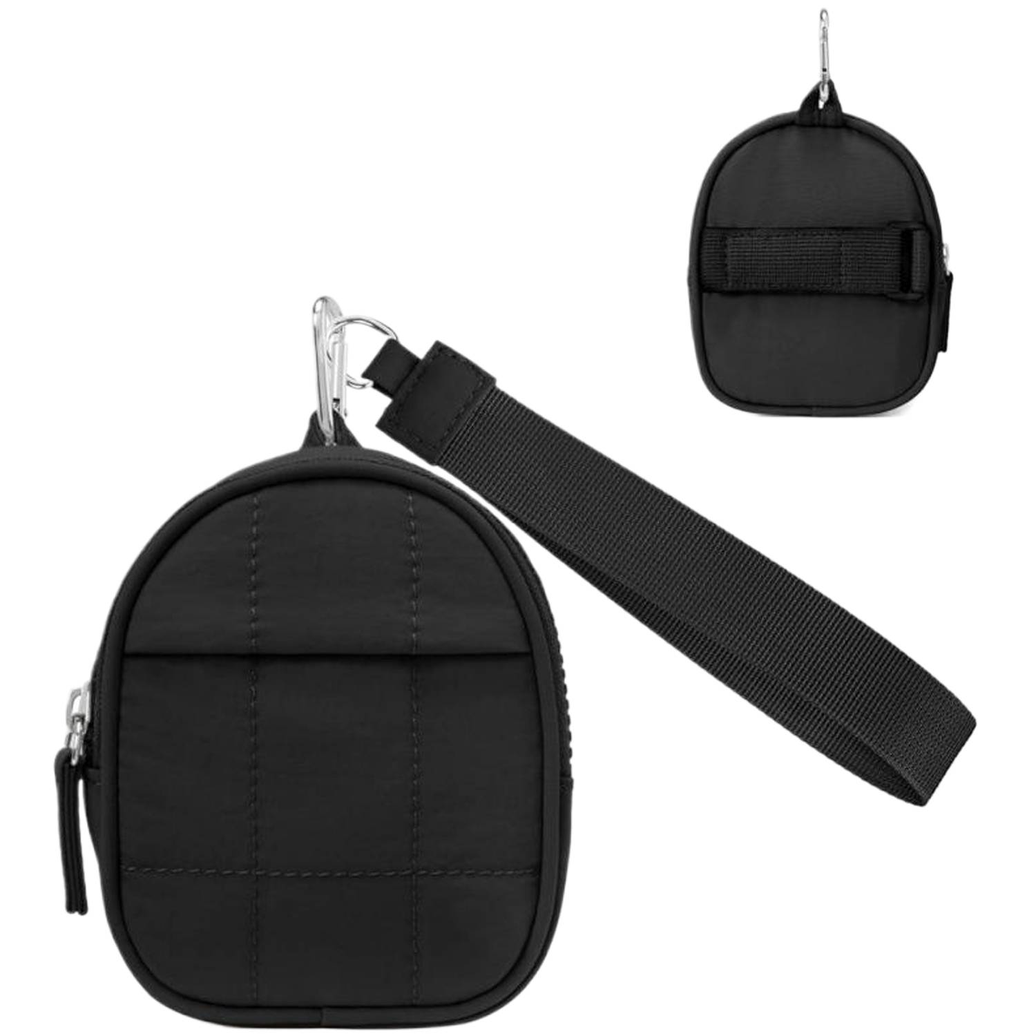 Polyester Mini Backpack Style Keychain Wallet w/ Wristlet 3