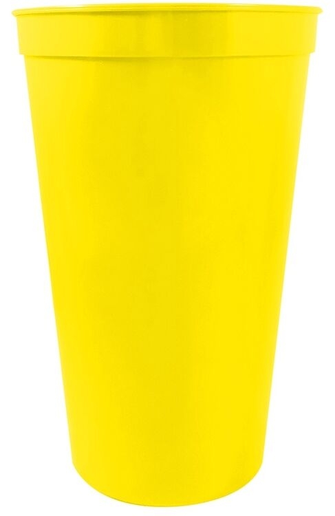 22 oz. Smooth Wall Plastic Stadium Cup 15
