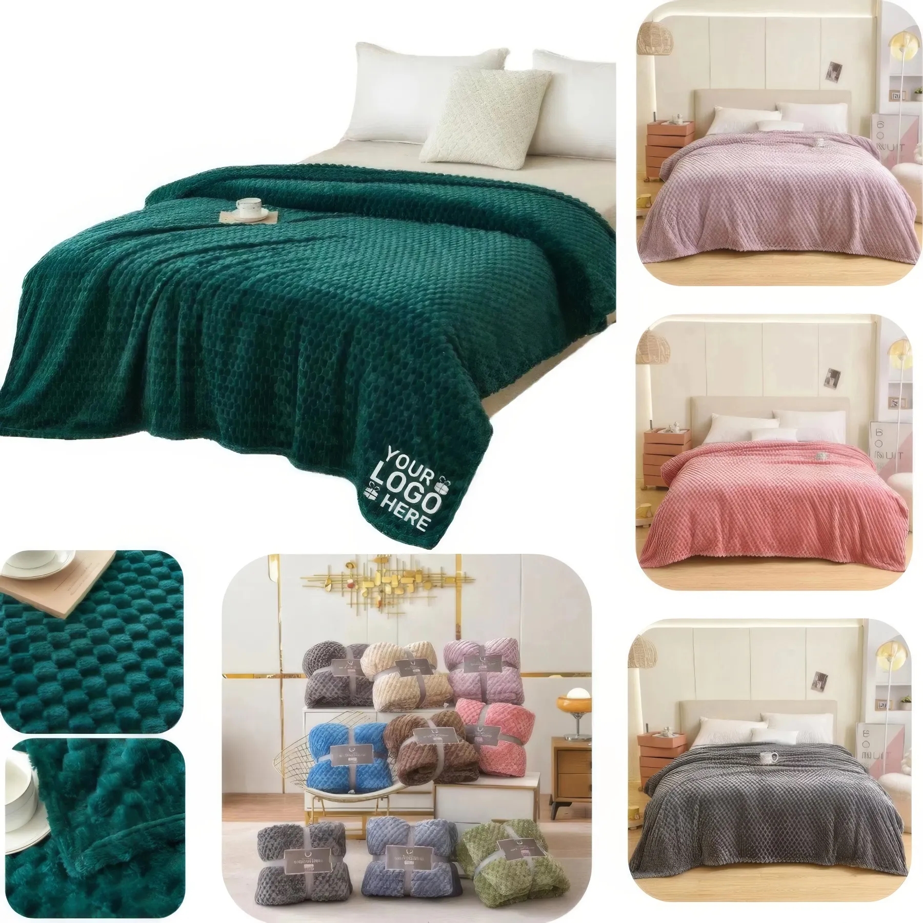 Turtle Shell Jacquard Blanket 2