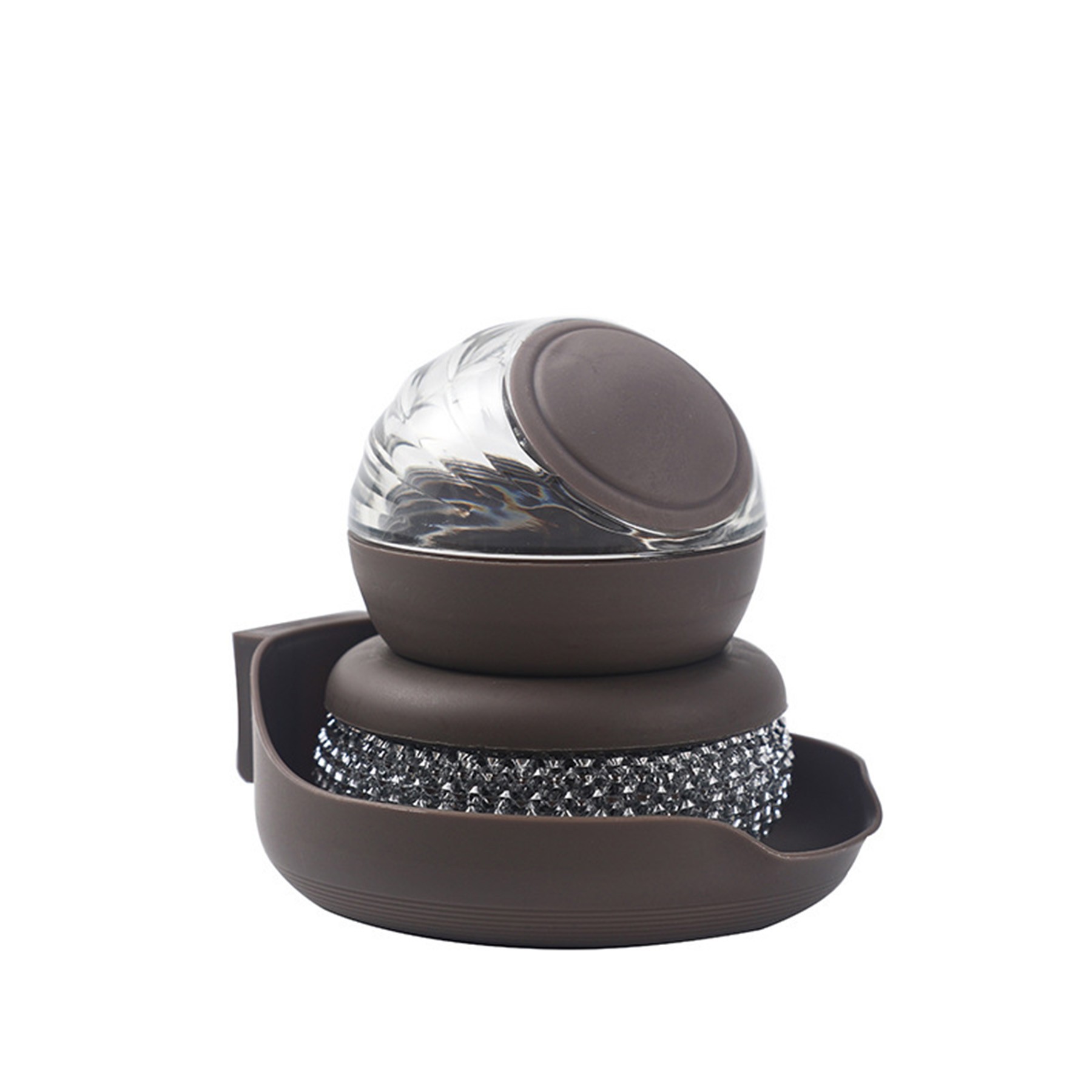 Multifunctional Press-to-Dispense Dish Brush 7