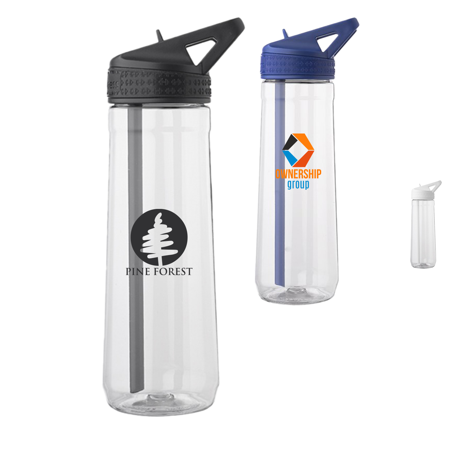 30 oz. Plastic Water Bottle W/ Sip Straw 2