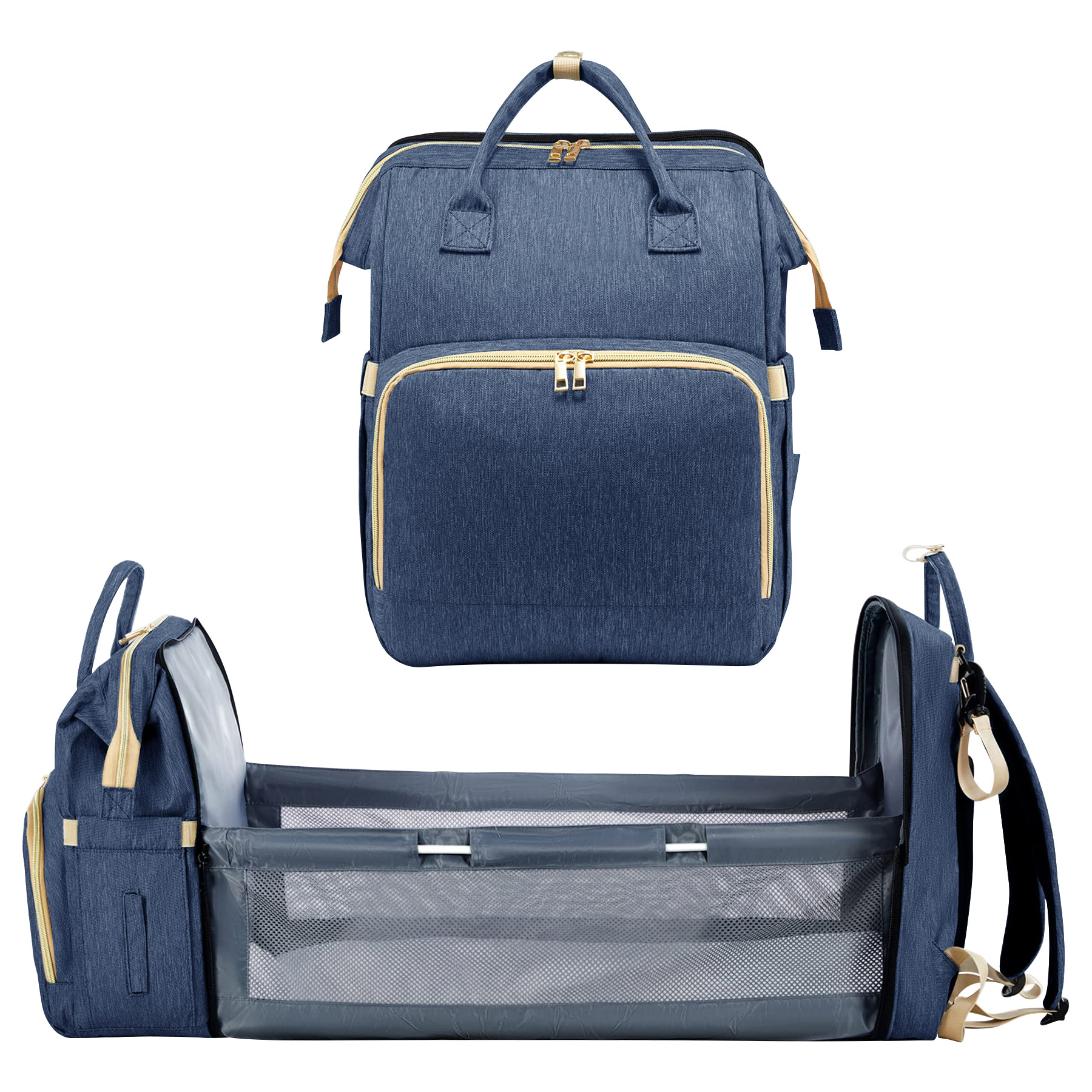 Outdoor Foldable Baby Diaper Mommy Backpack 9