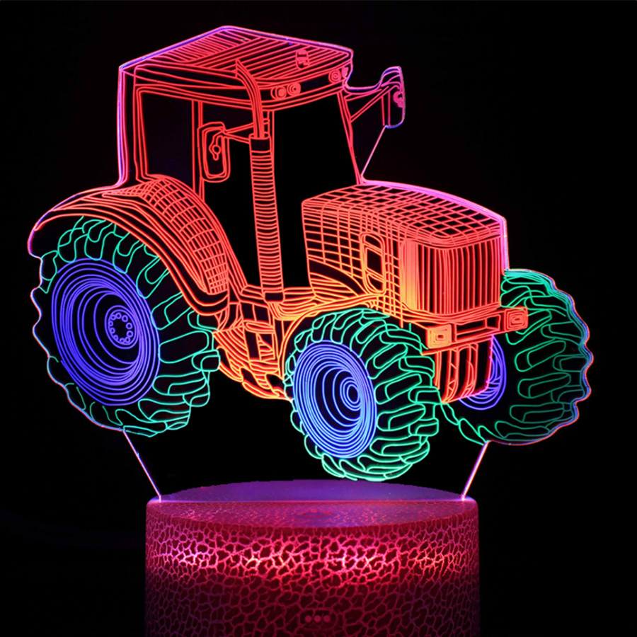 Customizable 3D LED Light With Interchangeable Acrylic Discs 3