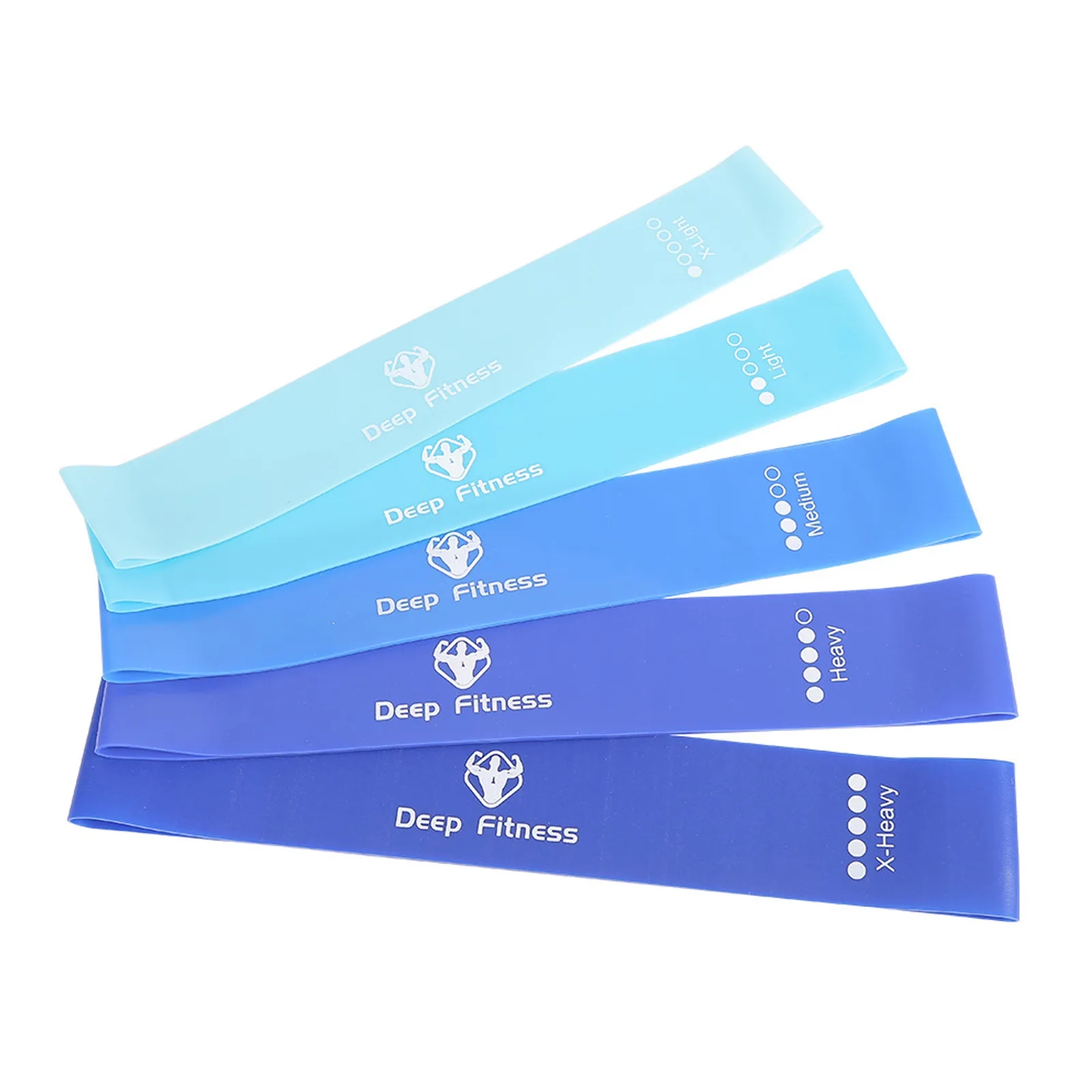 5 Levels TPE Resistance Bands Yoga Set 3