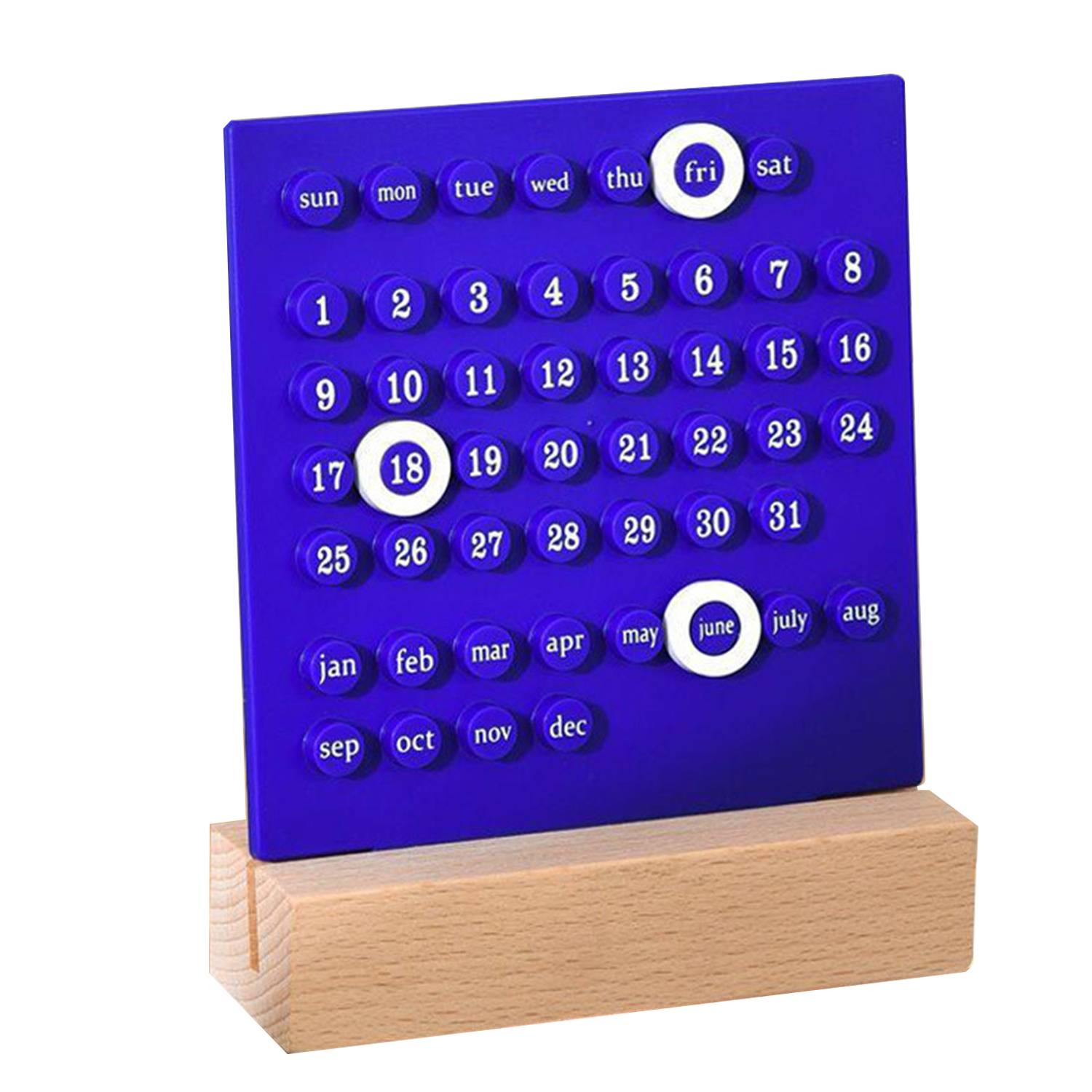 Perpetual Desk Wood Calendar 7