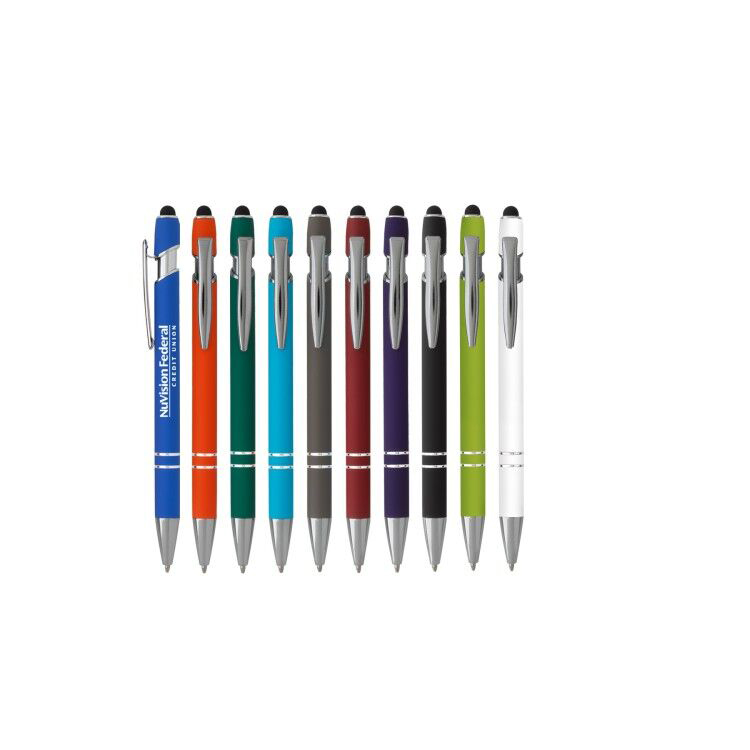 Ellipse Softy Brights w/Stylus - Laser Engraved - Metal Pen 1
