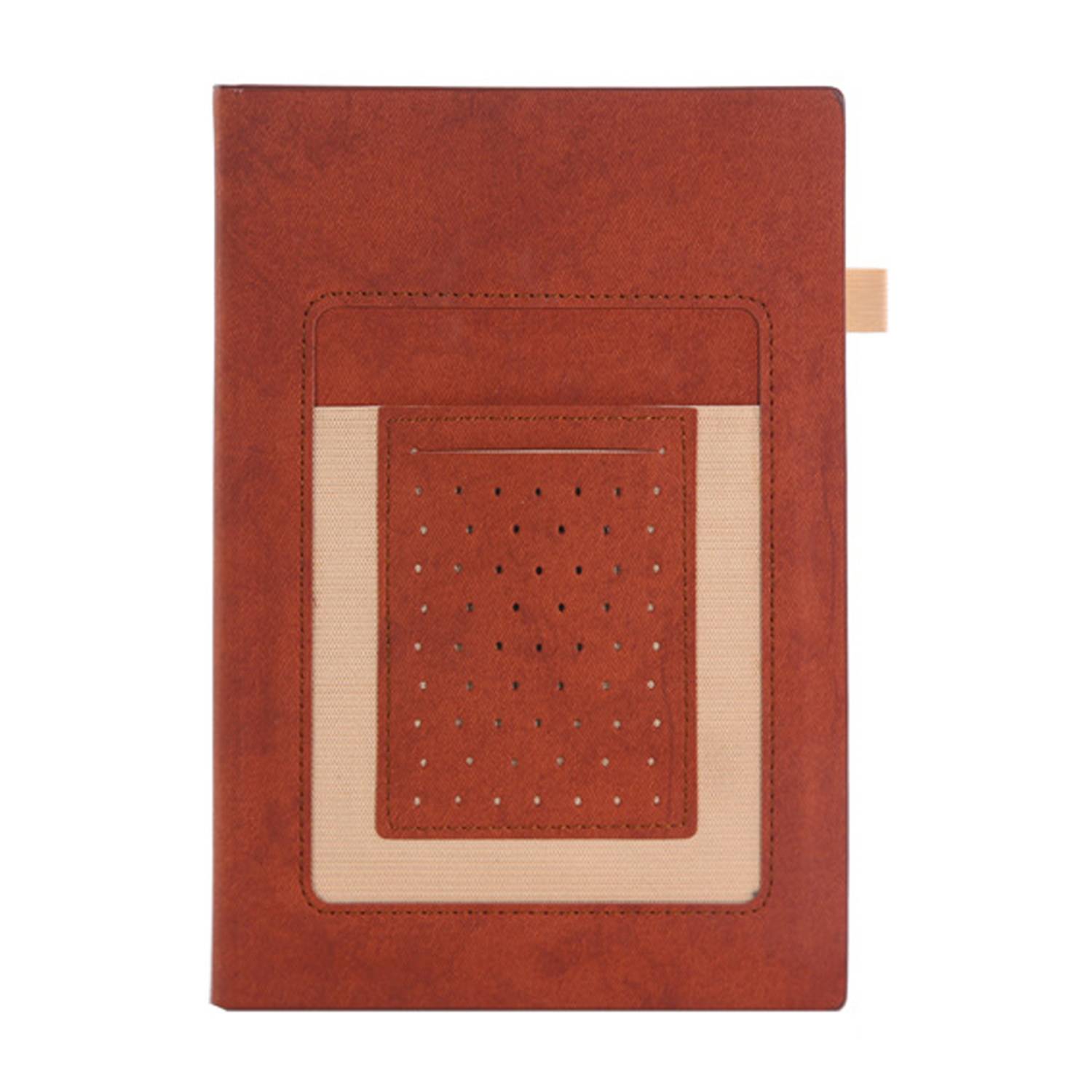 Portable A5 PU Leather Notebook w/ Pocket 3