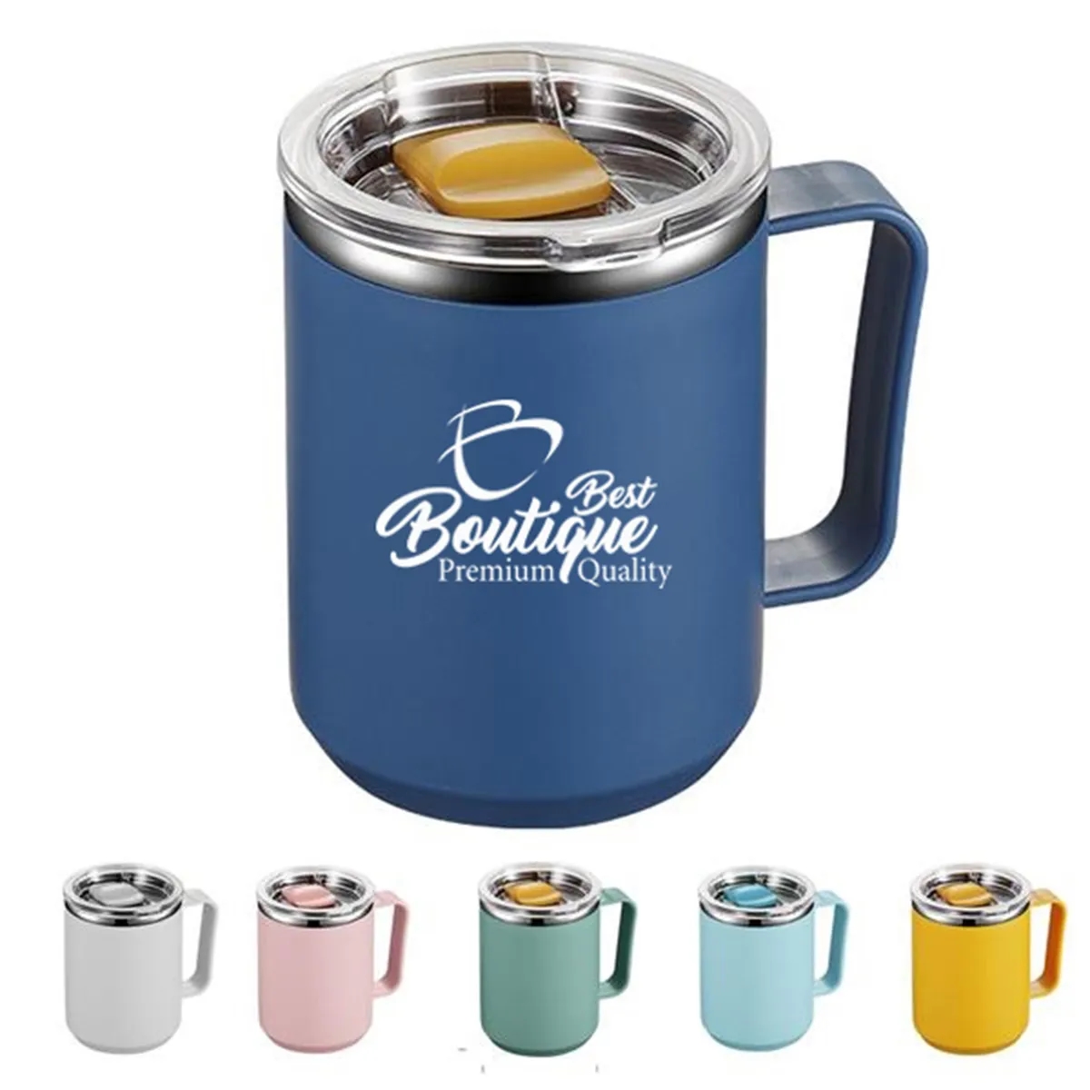 Stainless Steel Vacuum Insulated Coffee Mug With Handle 5