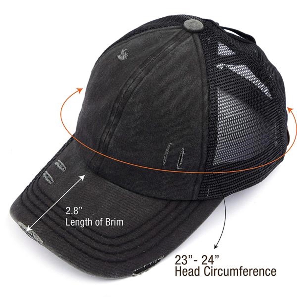 Criss Cross Ponytail Hat 3