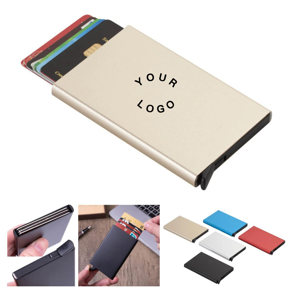 Aluminum Compact RFID Secure Wallet 8