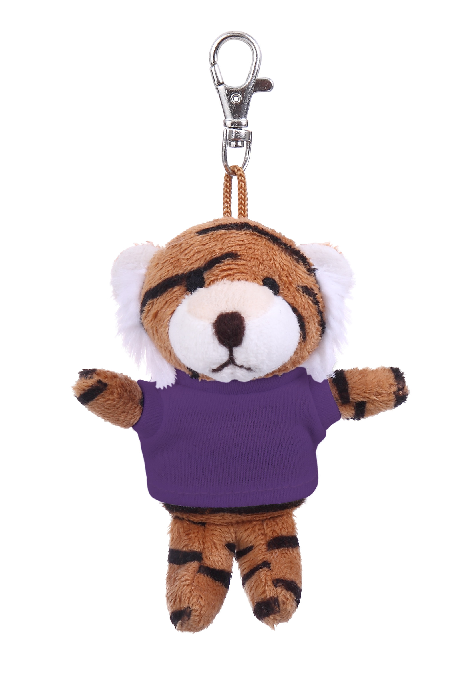 Soft Plush Tiger Keychain with Tee 8