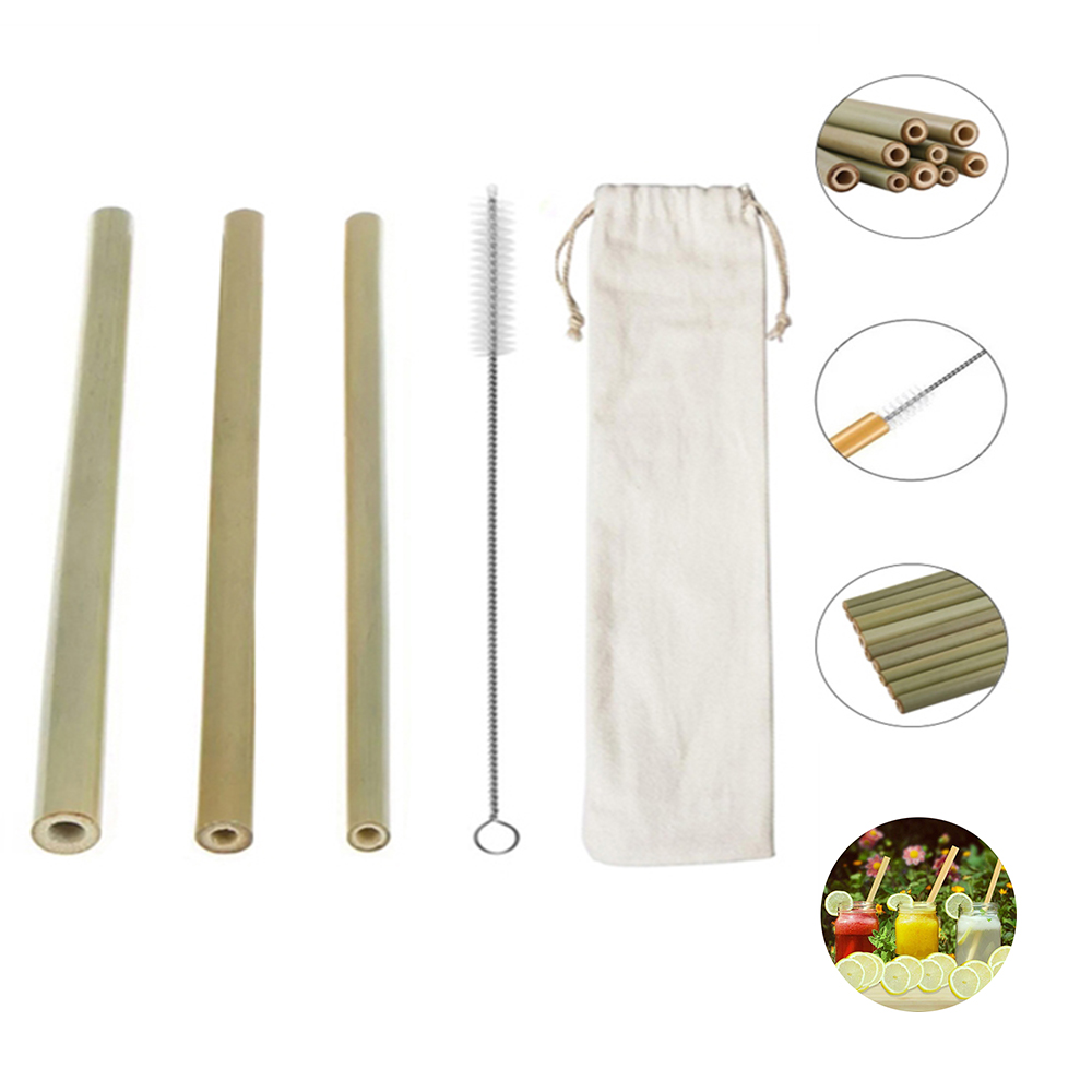 Reusable Bamboo Drinking Straws 2