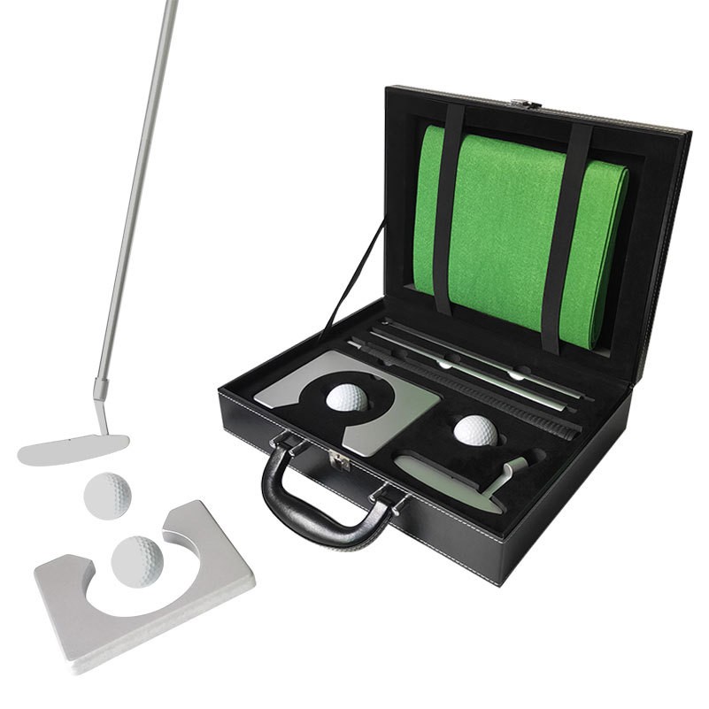 Portable Golf Putter Set Kit With Leather Case 2