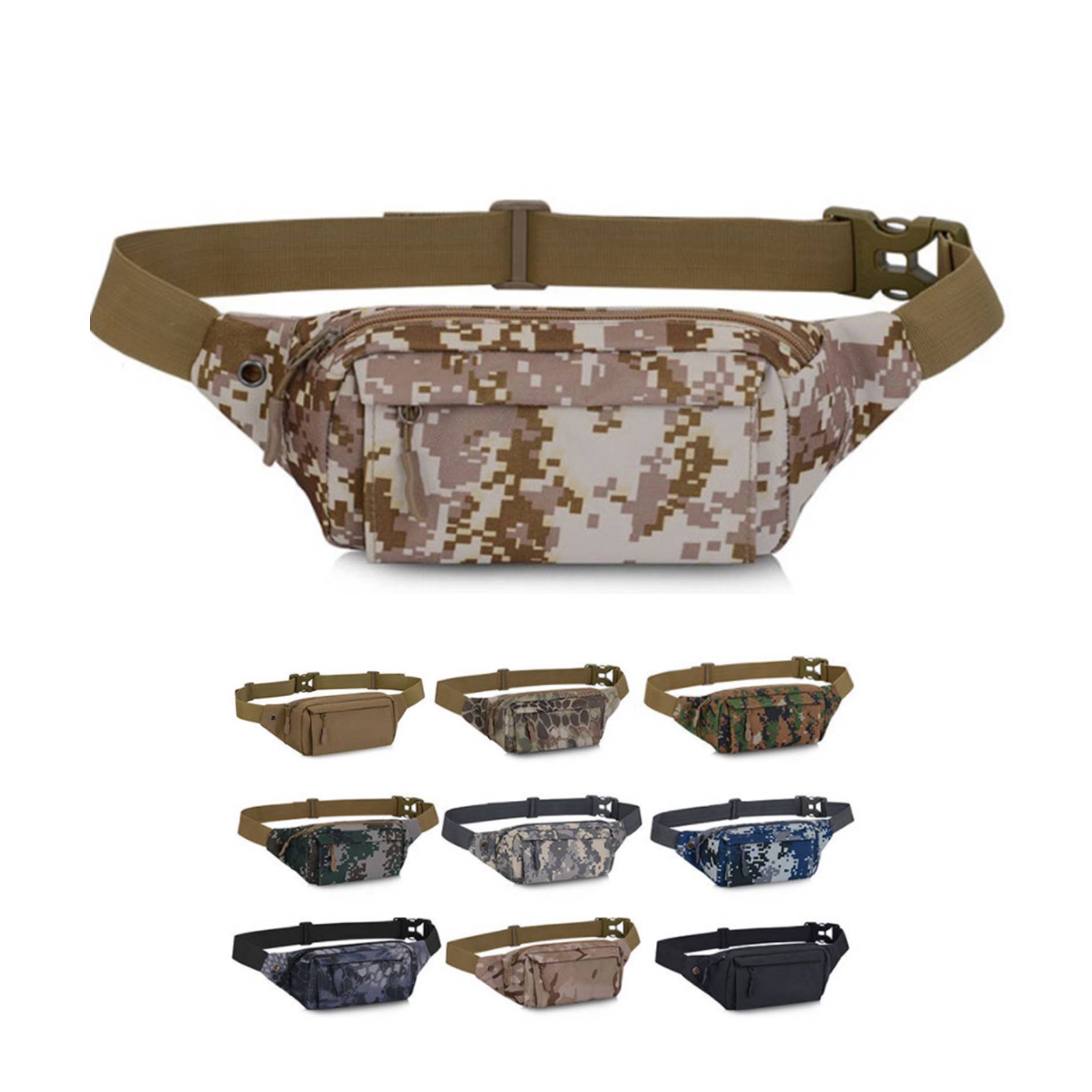 Tactical Camouflage Sports Waist Bag 1