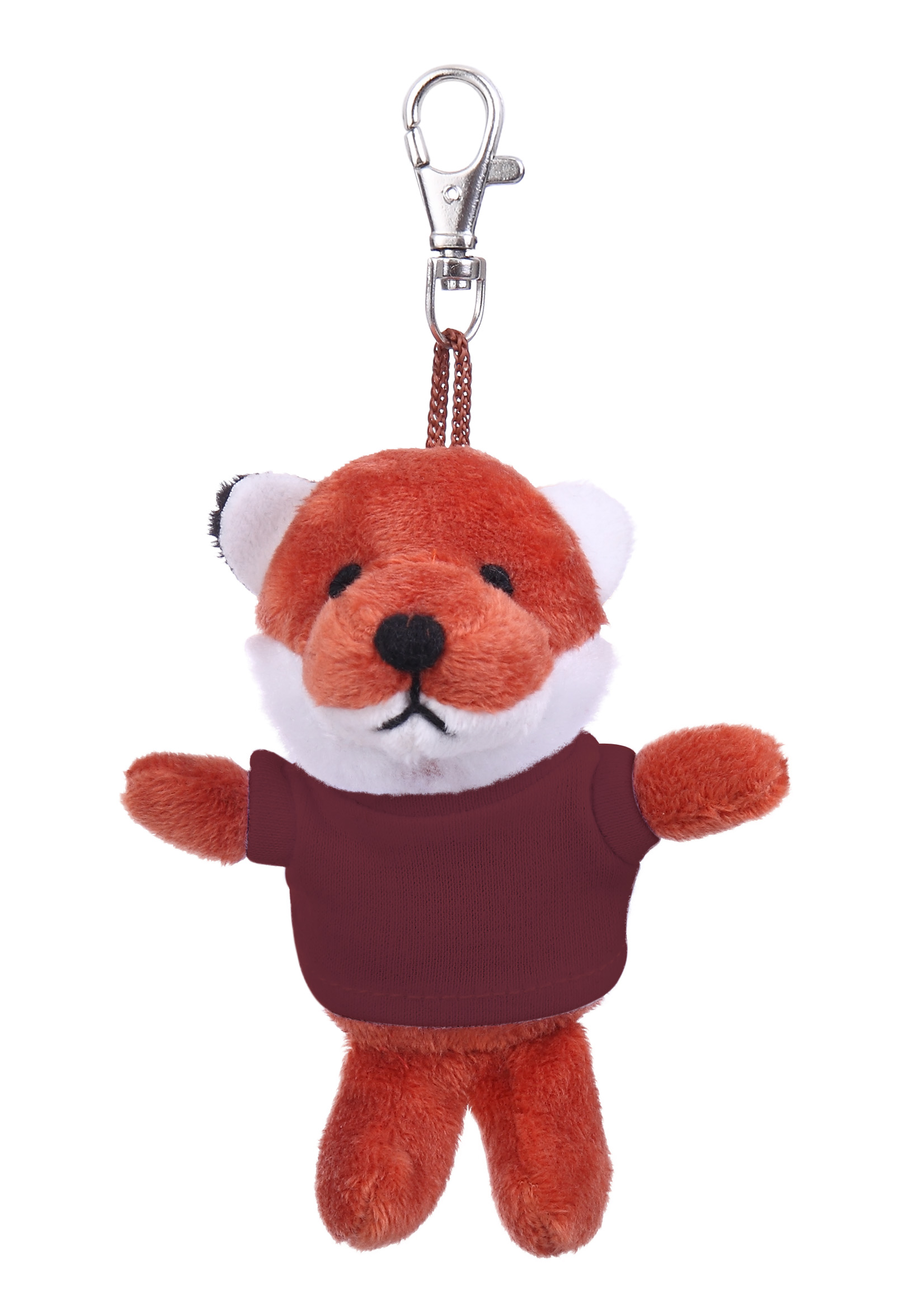 Soft Plush Fox Keychain with Tee 7