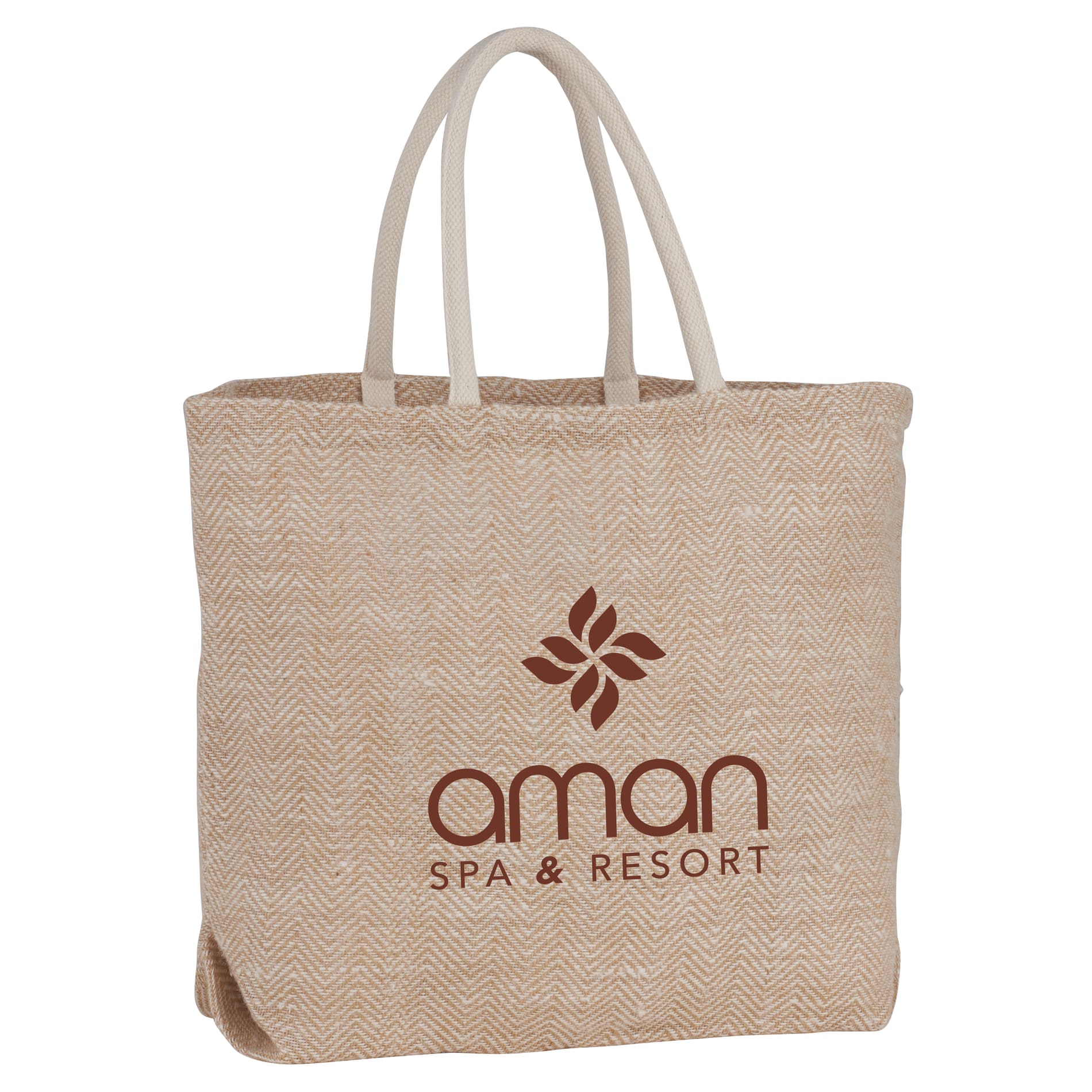 Herringbone Jute Tote 5