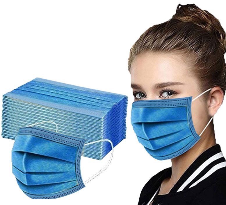 Special ! Disposable Masks In Dark Blue, Black, Red, Pink, Gray, Blue - Blank 7