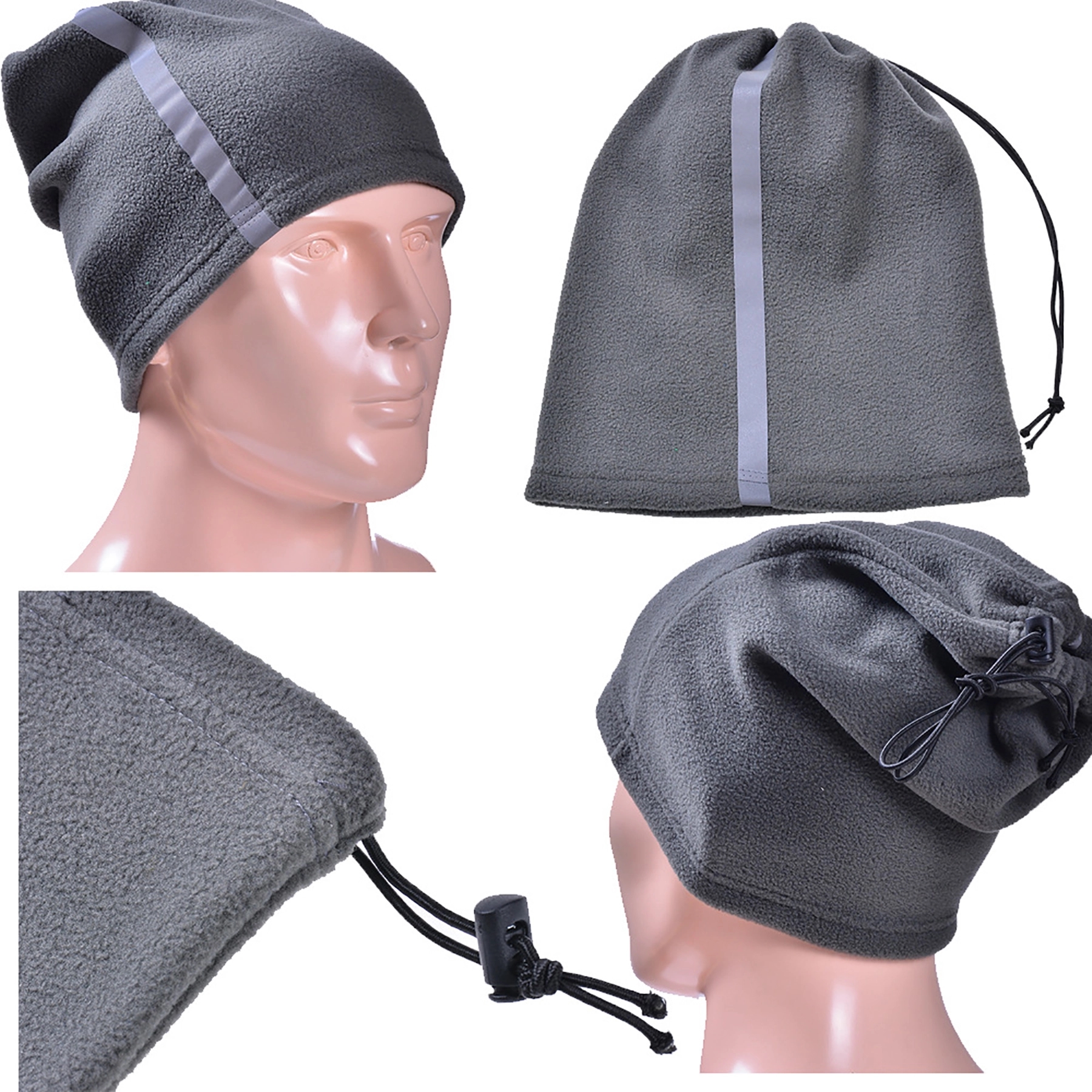 Fleece Neck Warmer Gaiter Thick Thermal Windproof for Unisex 11