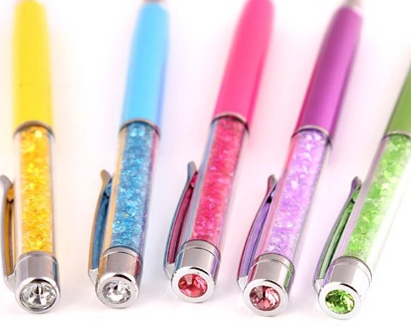 Crystal pen with diamond top 3