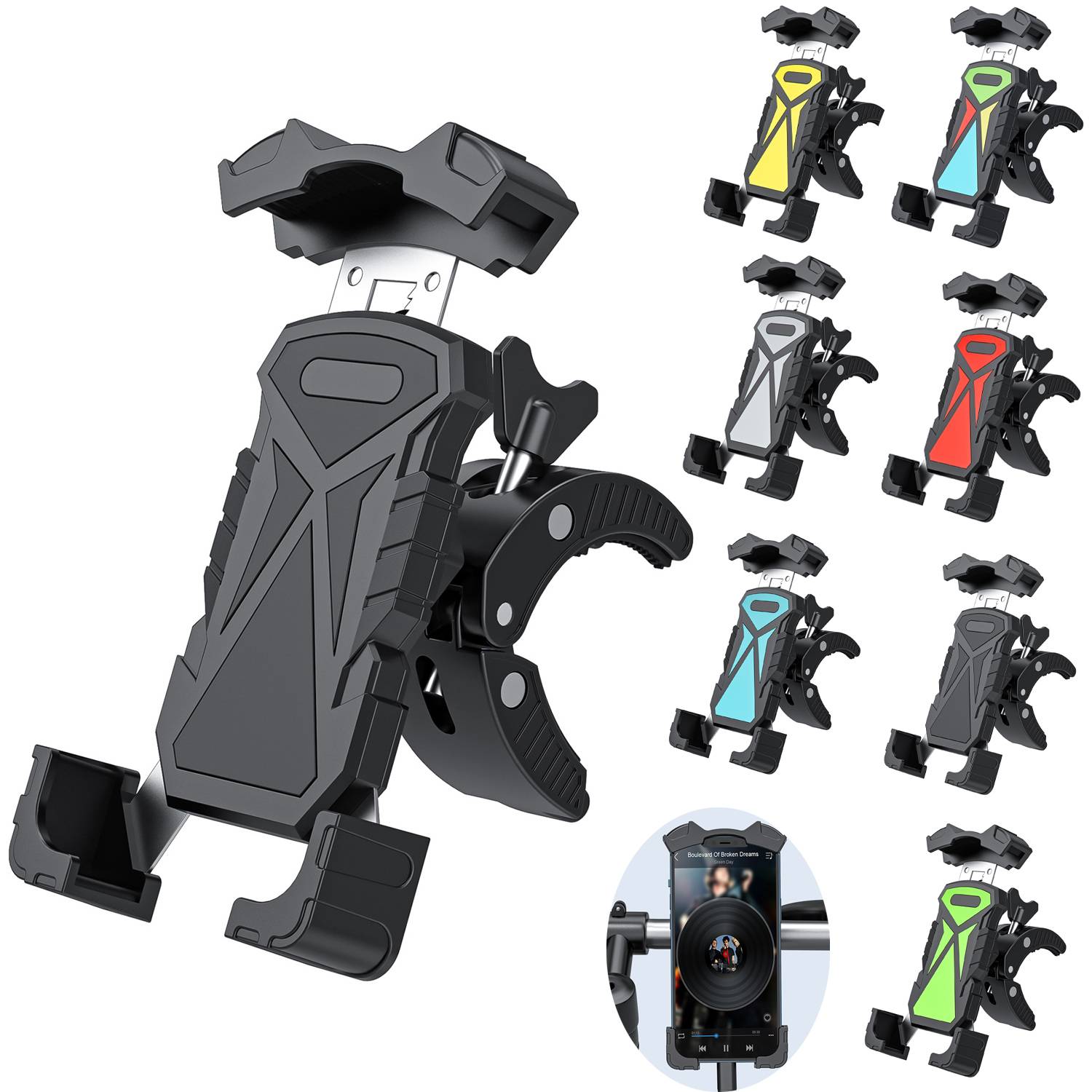 Outdoor Bicycle Motorcycle Phone Holder 17