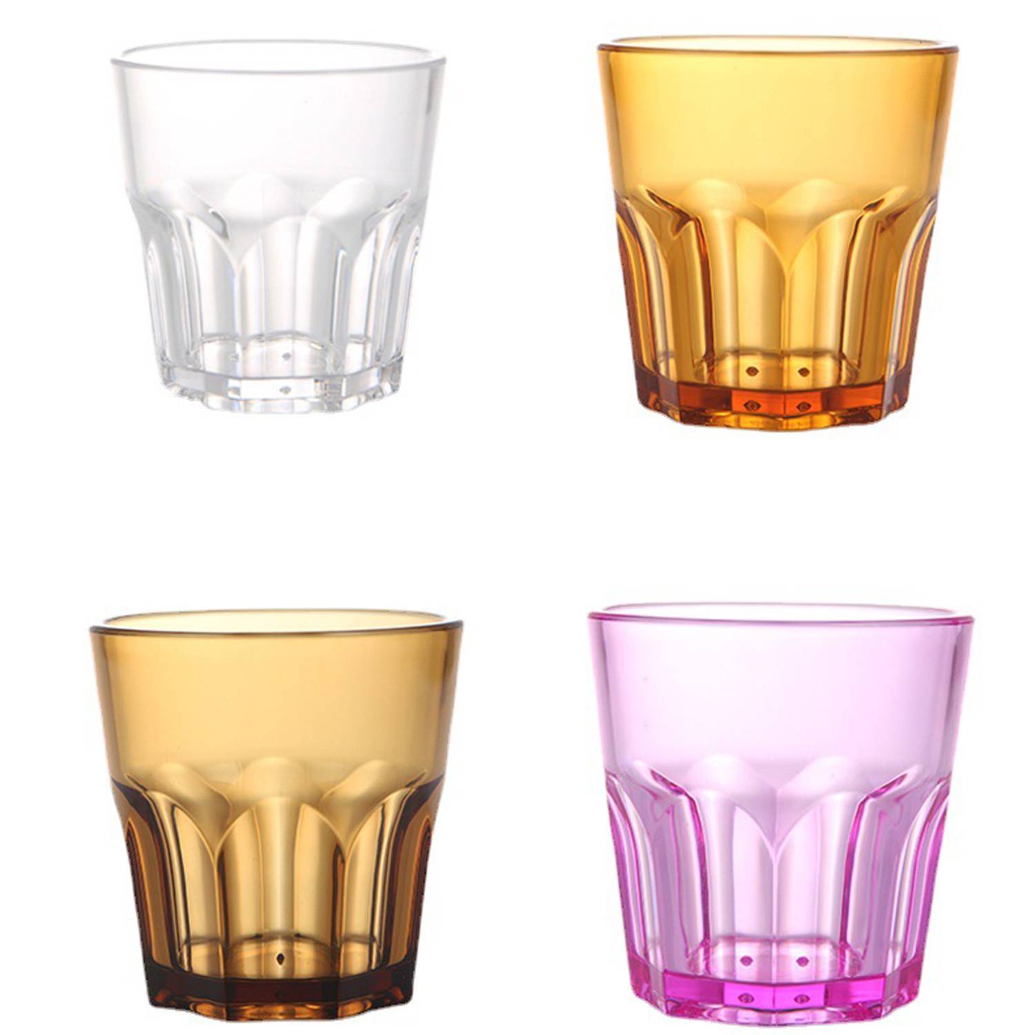 13.5oz Bar KTV Restaurant Plastic Acrylic Octagonal Cup 2