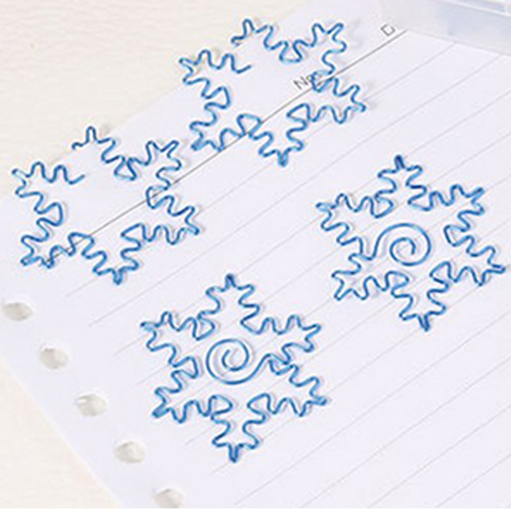 Snowflake Paper Clips w/Tin Container 3
