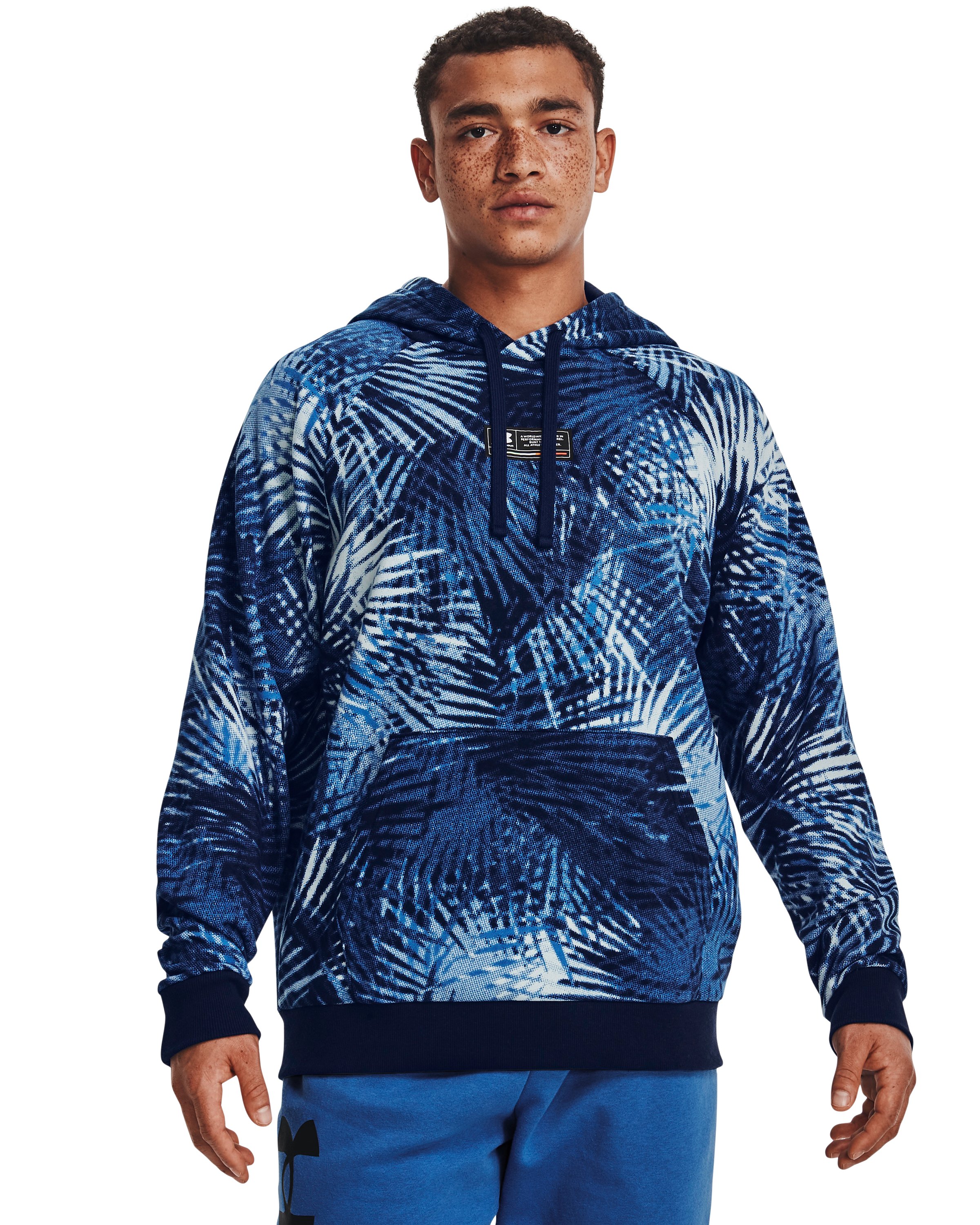 UA Rival Fleece Sport Palm Men's Hoodie 4