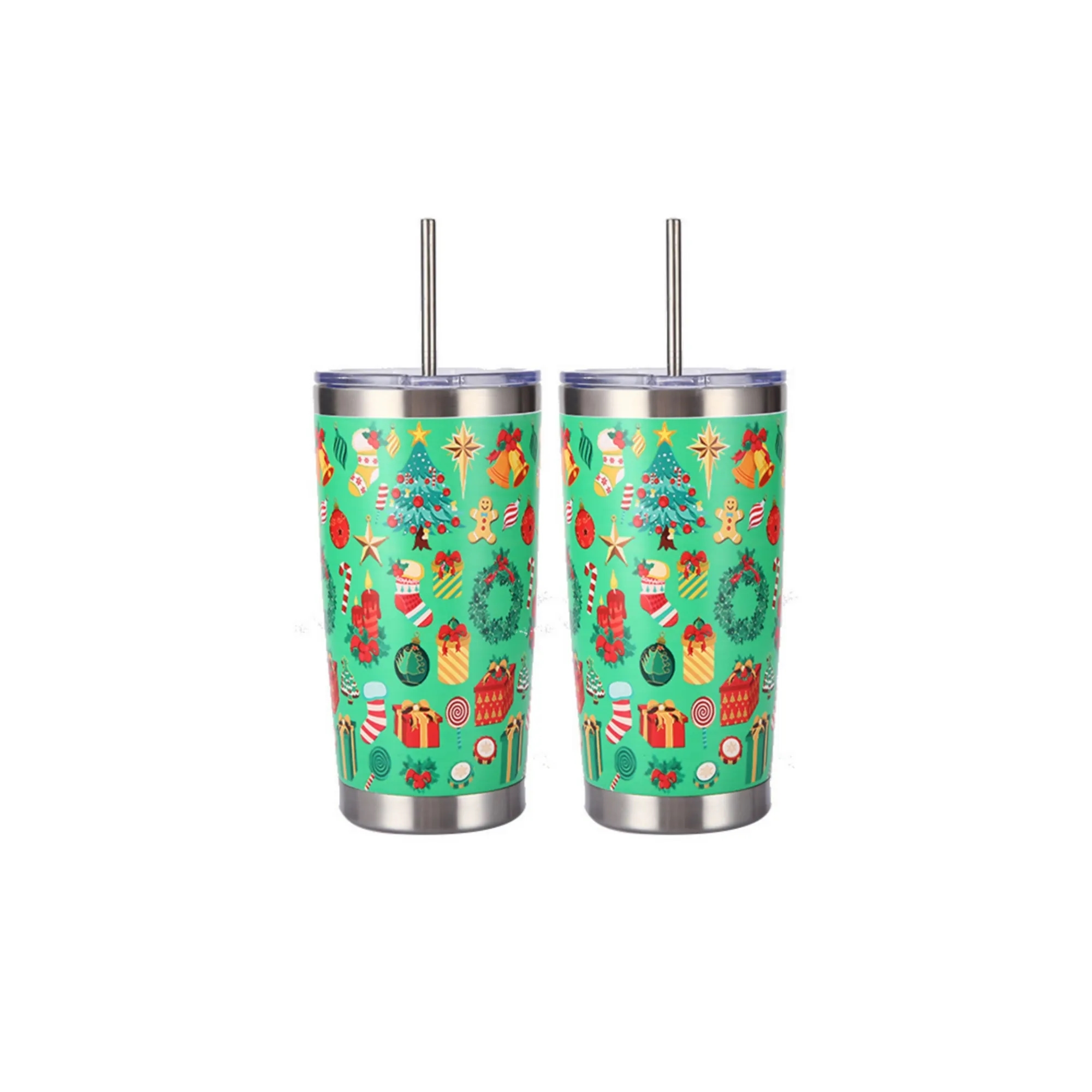 Double-Layer Ice Cup 20oz Stainless Steel Spray-Coated Custo 7