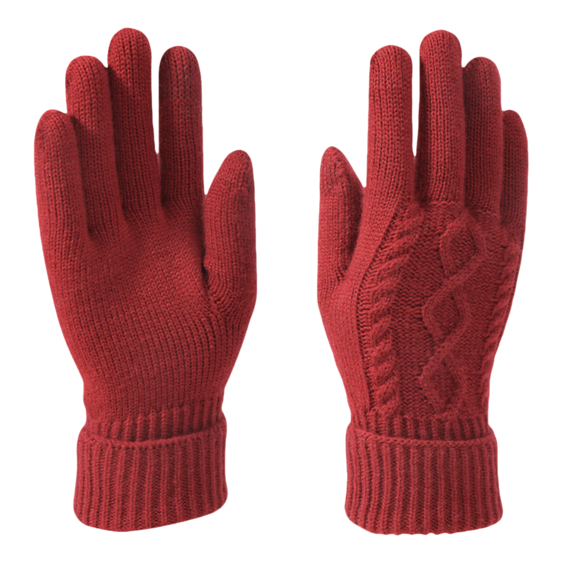 Touchscreen Compatible Knitted Gloves 1