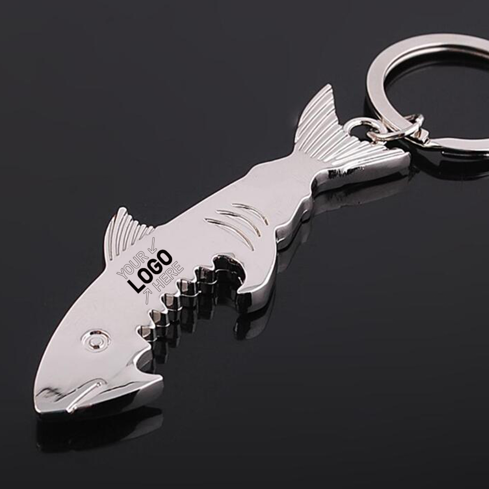 Fish Metal Shark Bottle Opener keychain 3