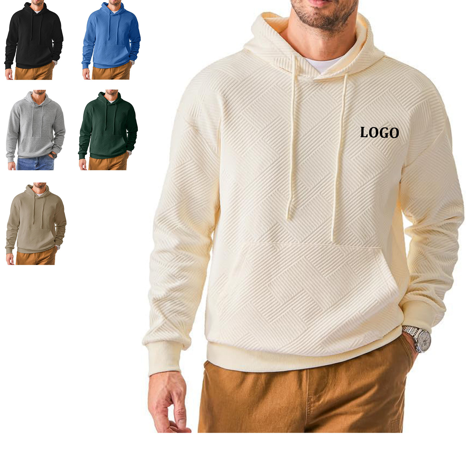 Geometric Texture Men's Hoodies, custom hoodie or sweatshirt with logo imprint 4