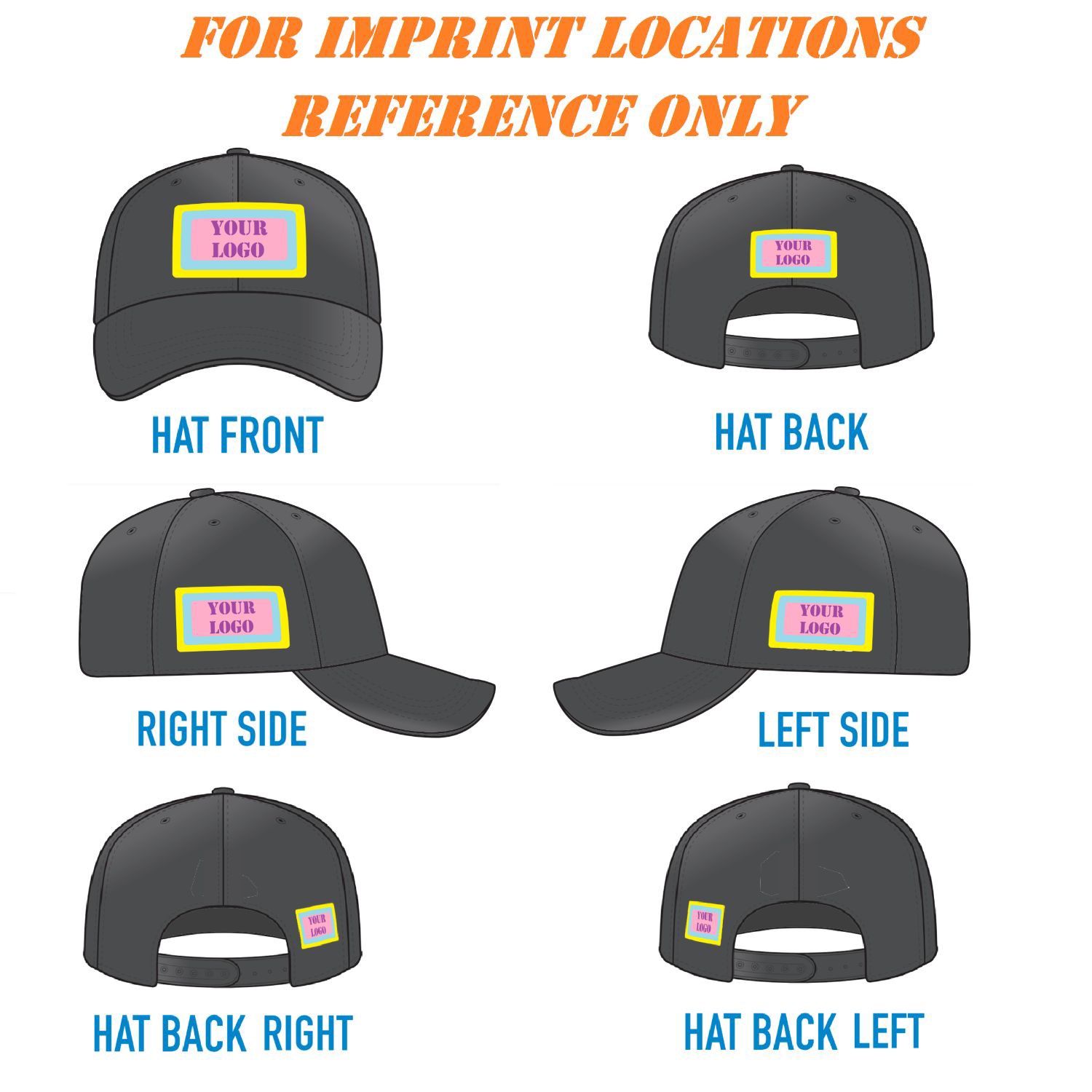 Quick Dry Polyester Structured 6 Panel Cap w/ Plastic Buckle 7