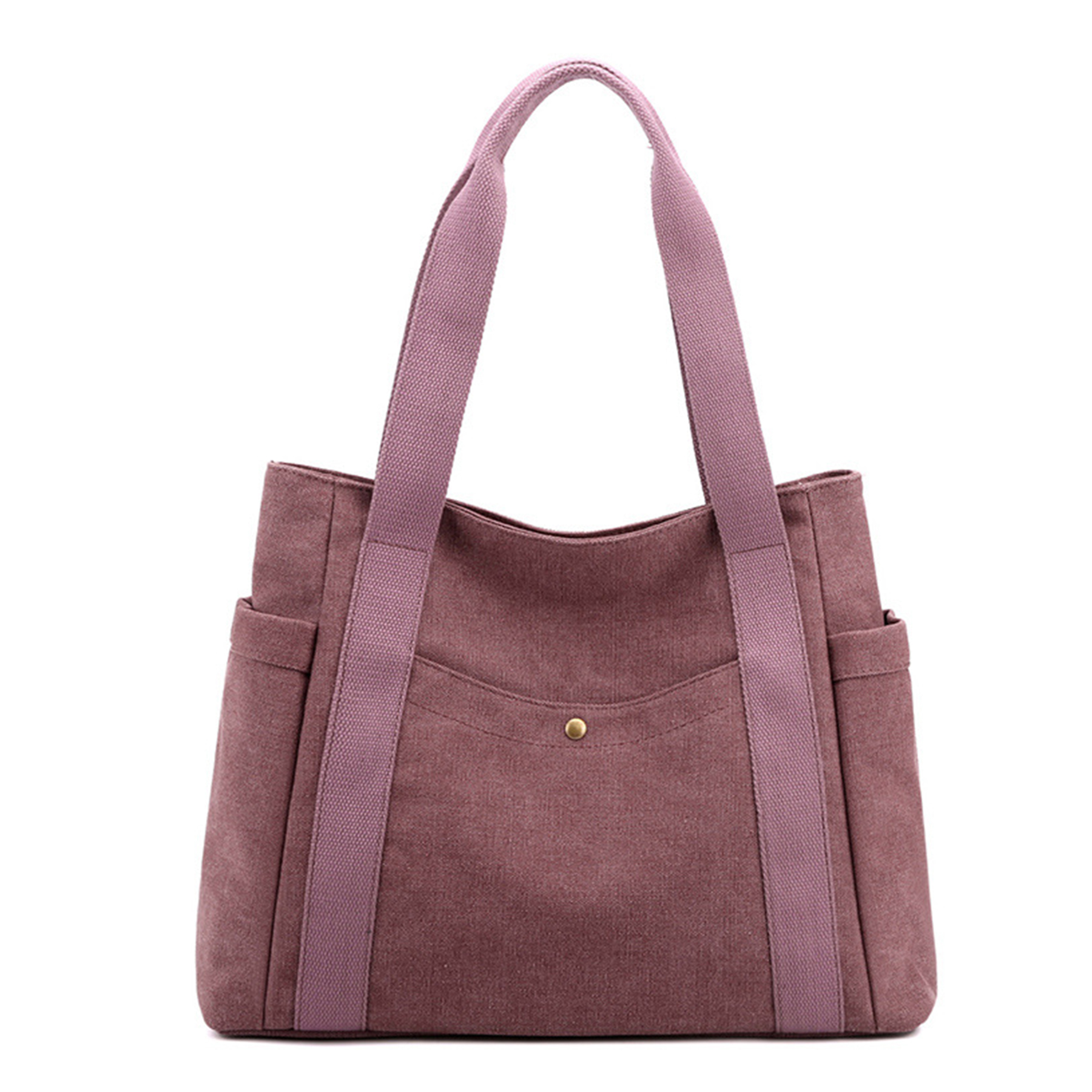 Canvas Multi-pocket Tote Bags, custom tote bag with logo imprint 2