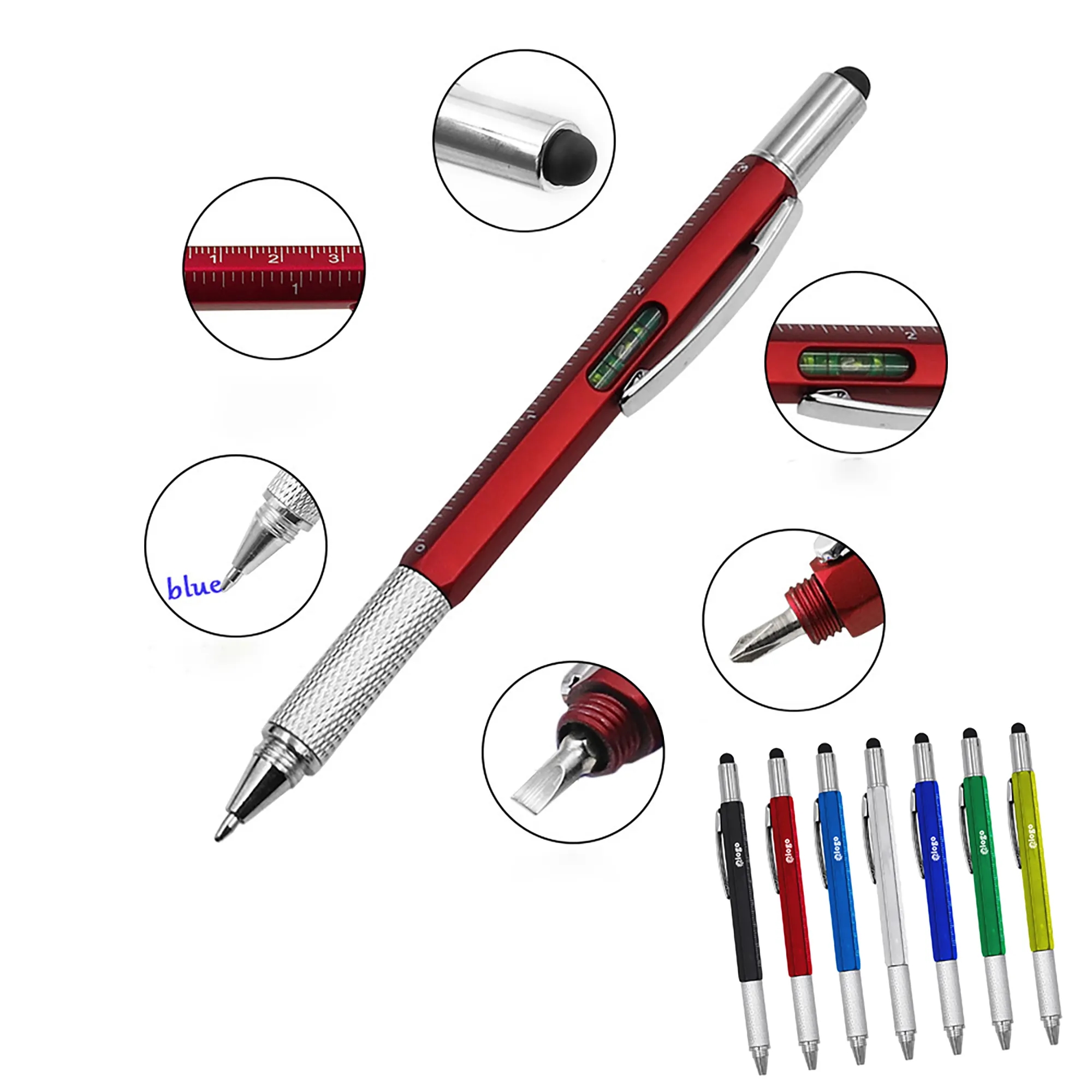 6 in 1 Multi Functional Tool Pen 5