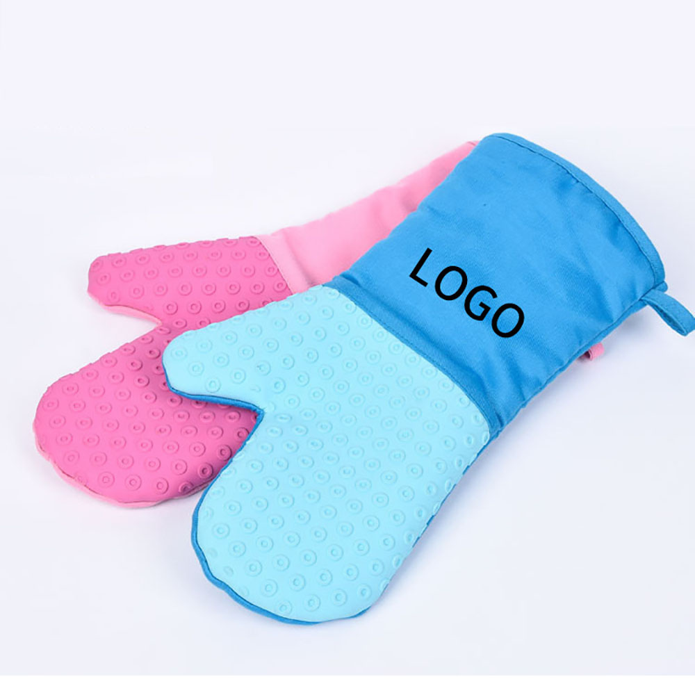 Cotton Heat Resistant Microwave Oven Mitt with Silicone Palm 2
