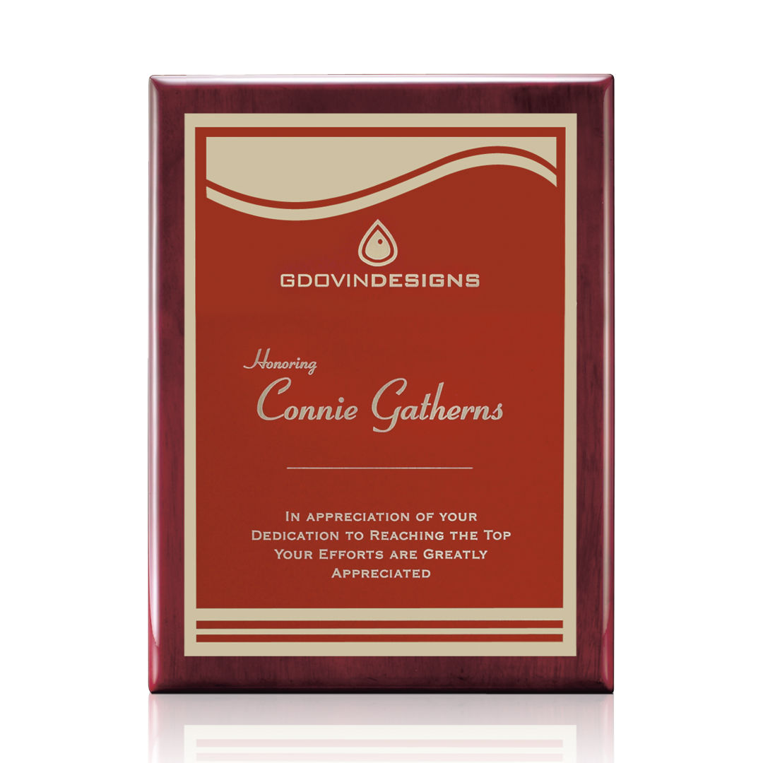Oakleigh/Marietta Plaque - Rosewood/Red 7