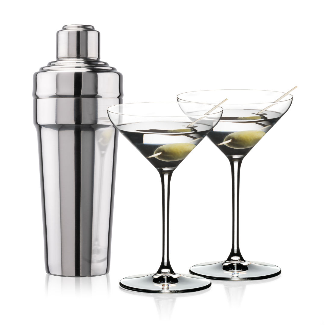 Milano Shaker & RIEDEL Martini Set 2