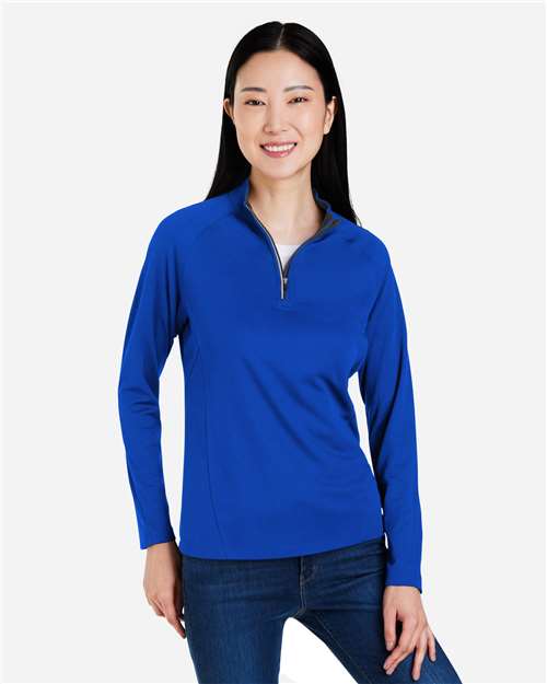 Women's Origin Performance Pique Quarter-Zip Pullover - CE418W 10