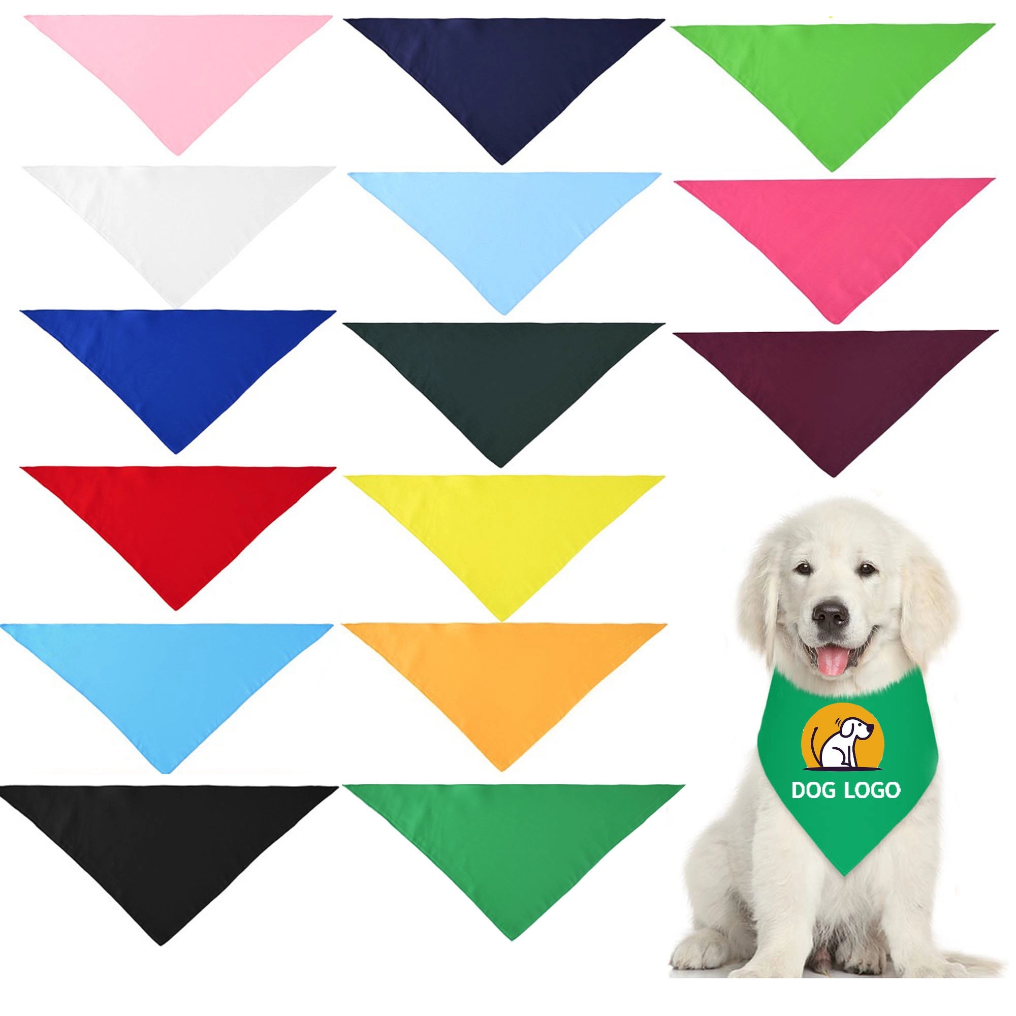 Polyester Pet Bandana Custom Small Medium Large