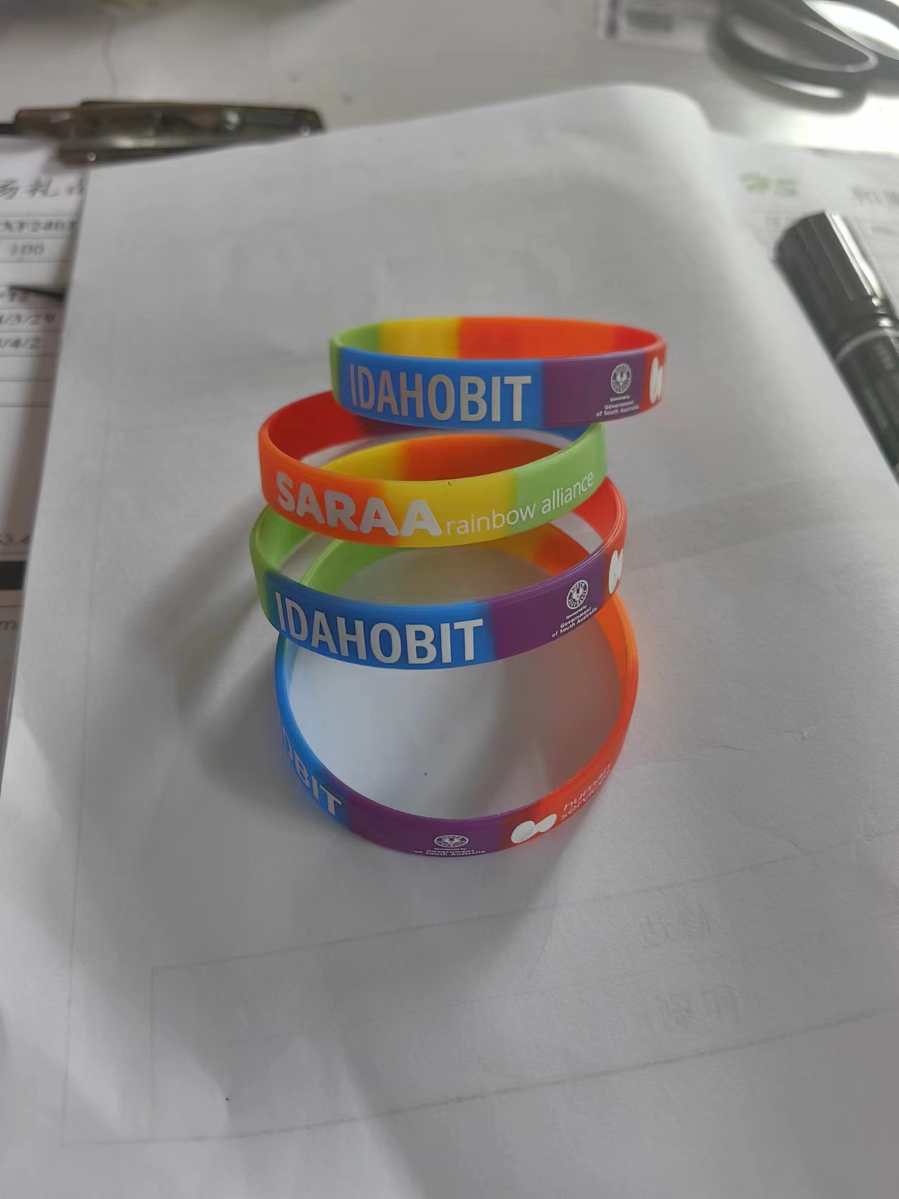 Rainbow Silicone Bracelet 1